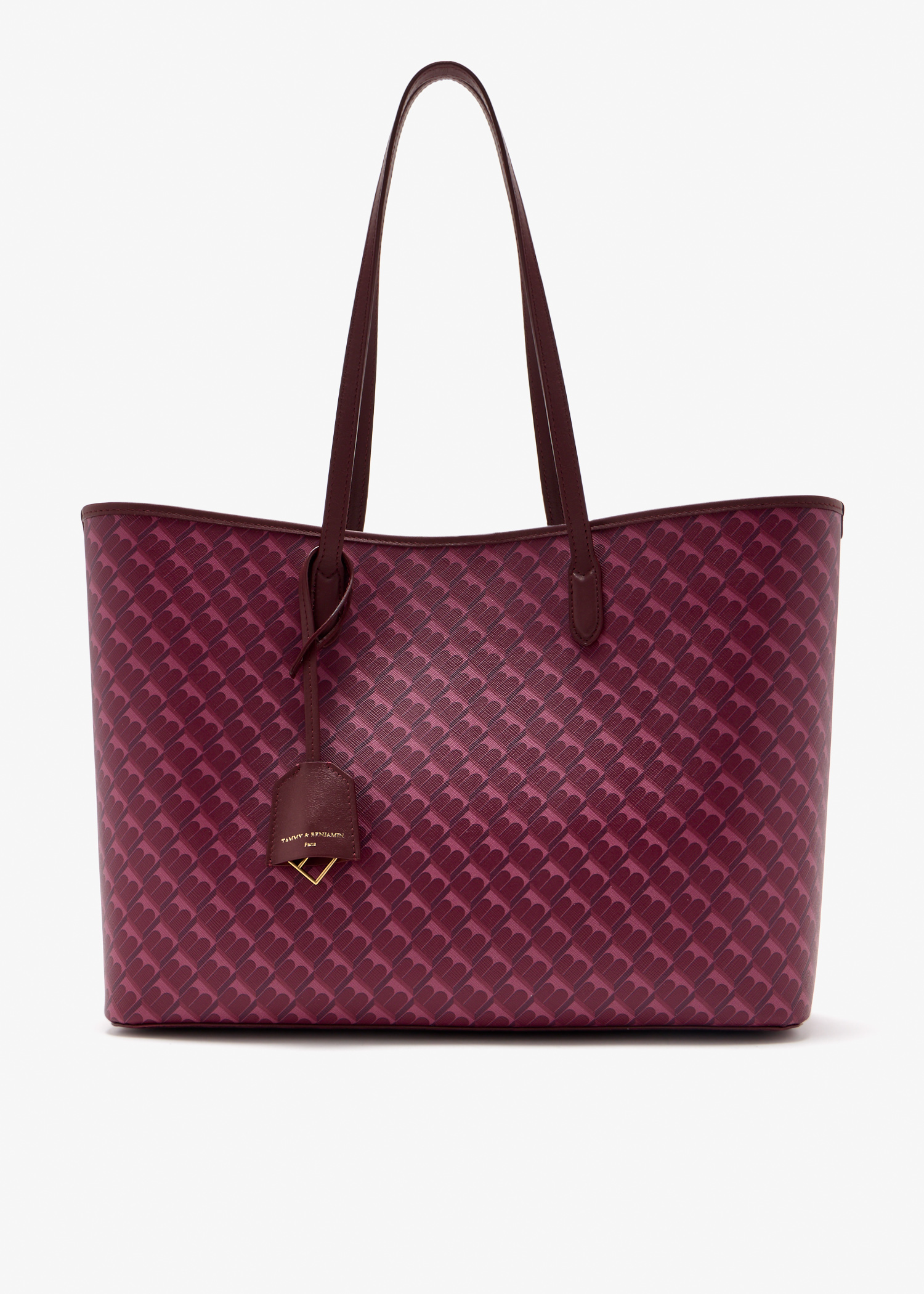 Monogram shopper tote, Burgundy
Monogram shopper tote, Burgundy