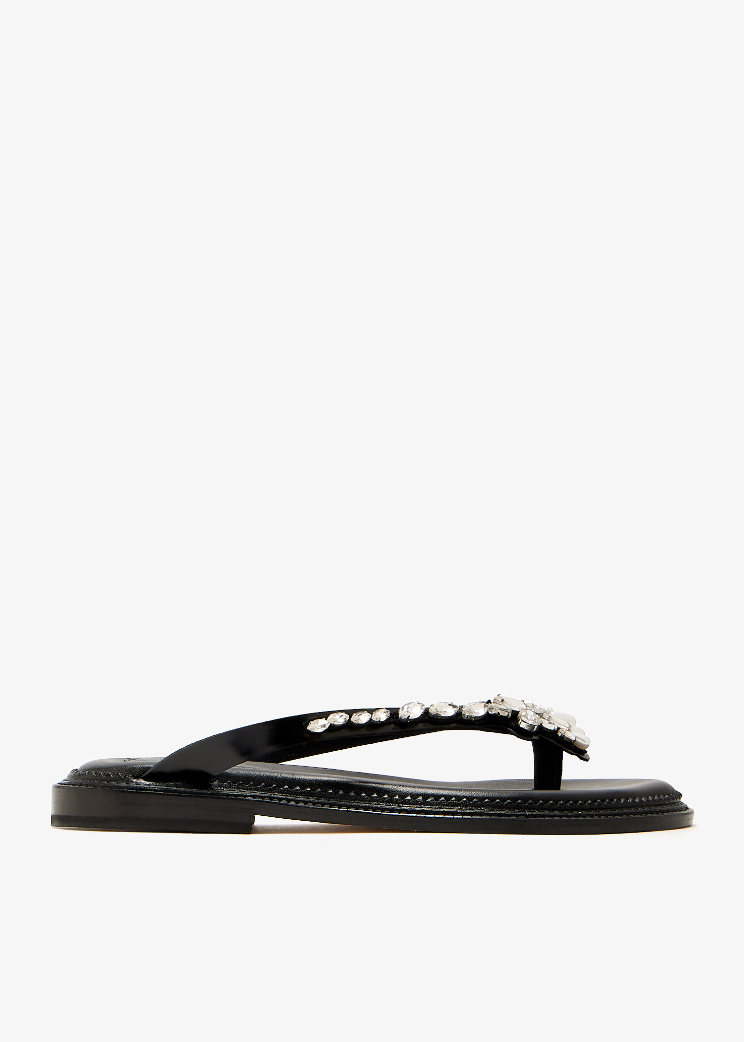Embellished thong sandals, Black
Embellished thong sandals, Black