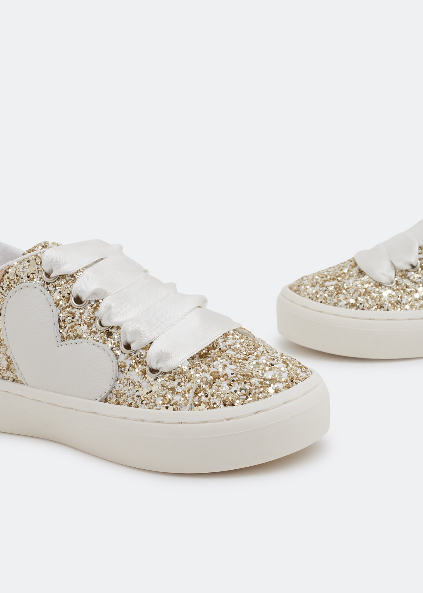 Glitter sneakers, Gold