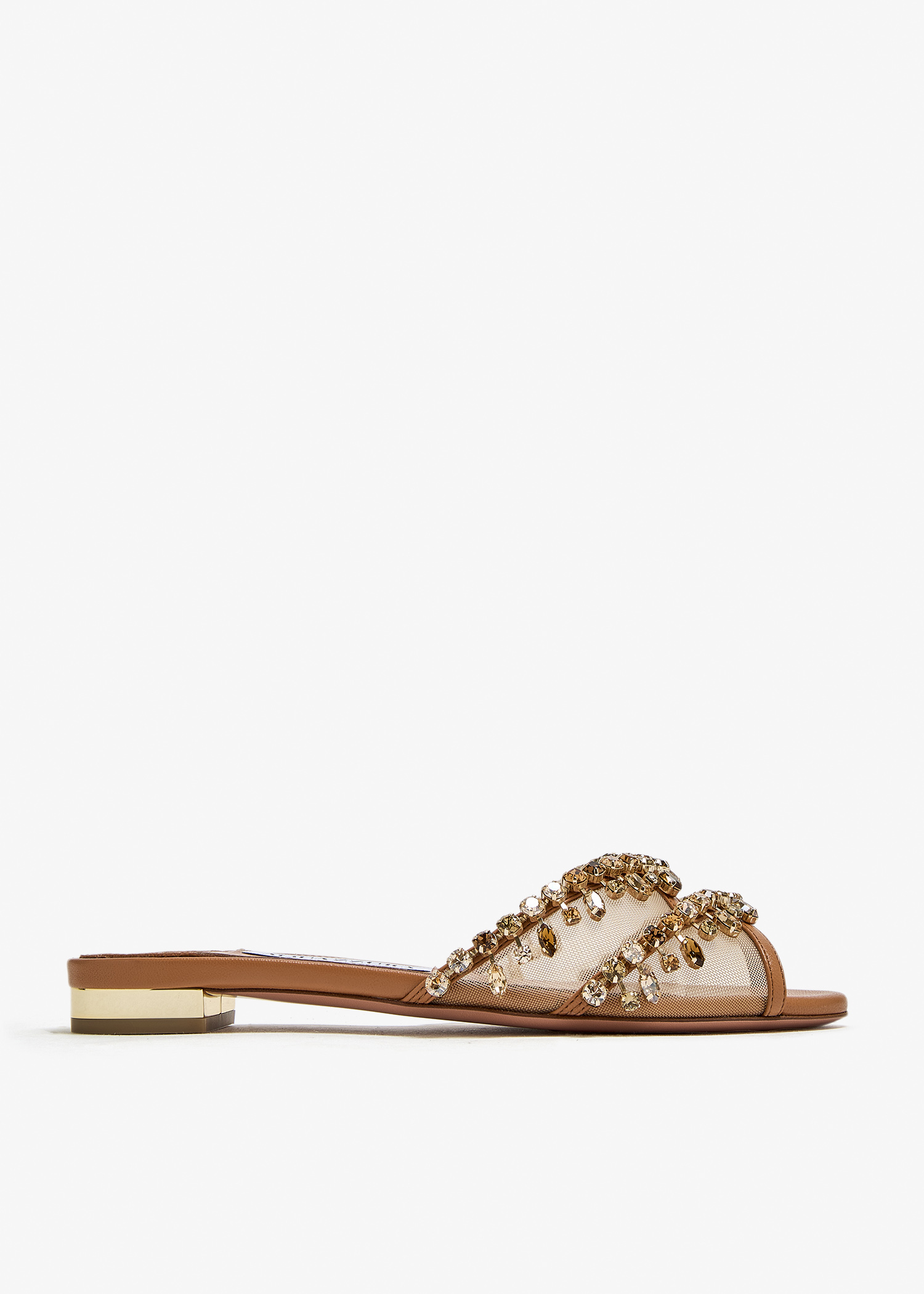 Temptation crystal flat sandals, Beige
Temptation crystal flat sandals, Beige