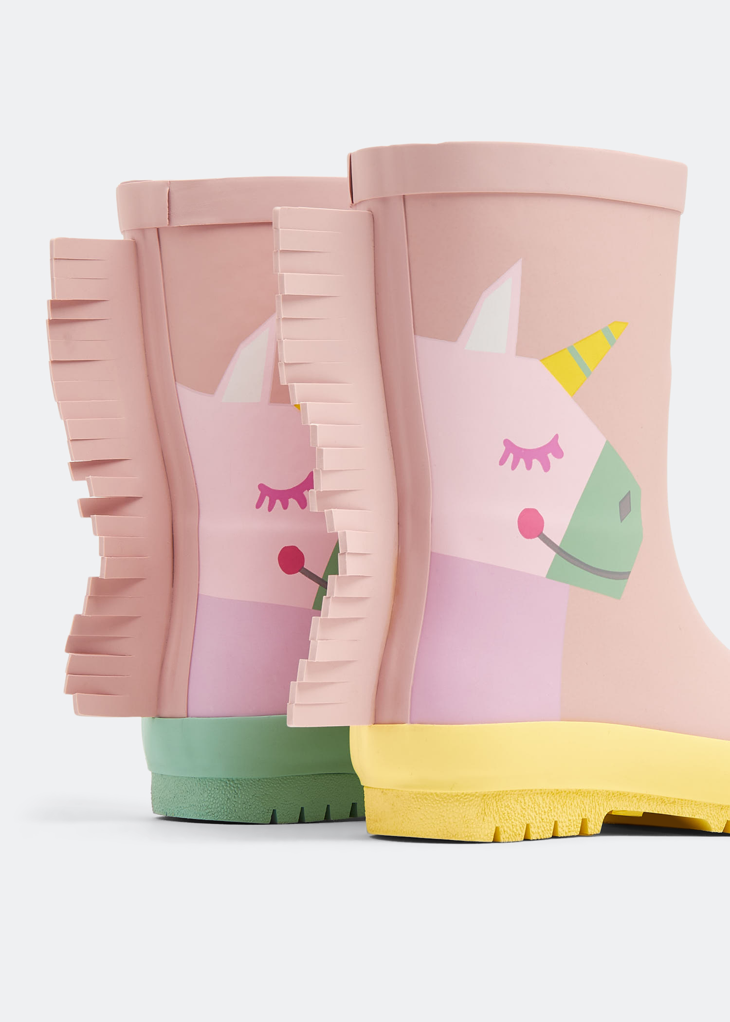 Unicorn rain boots, Pink