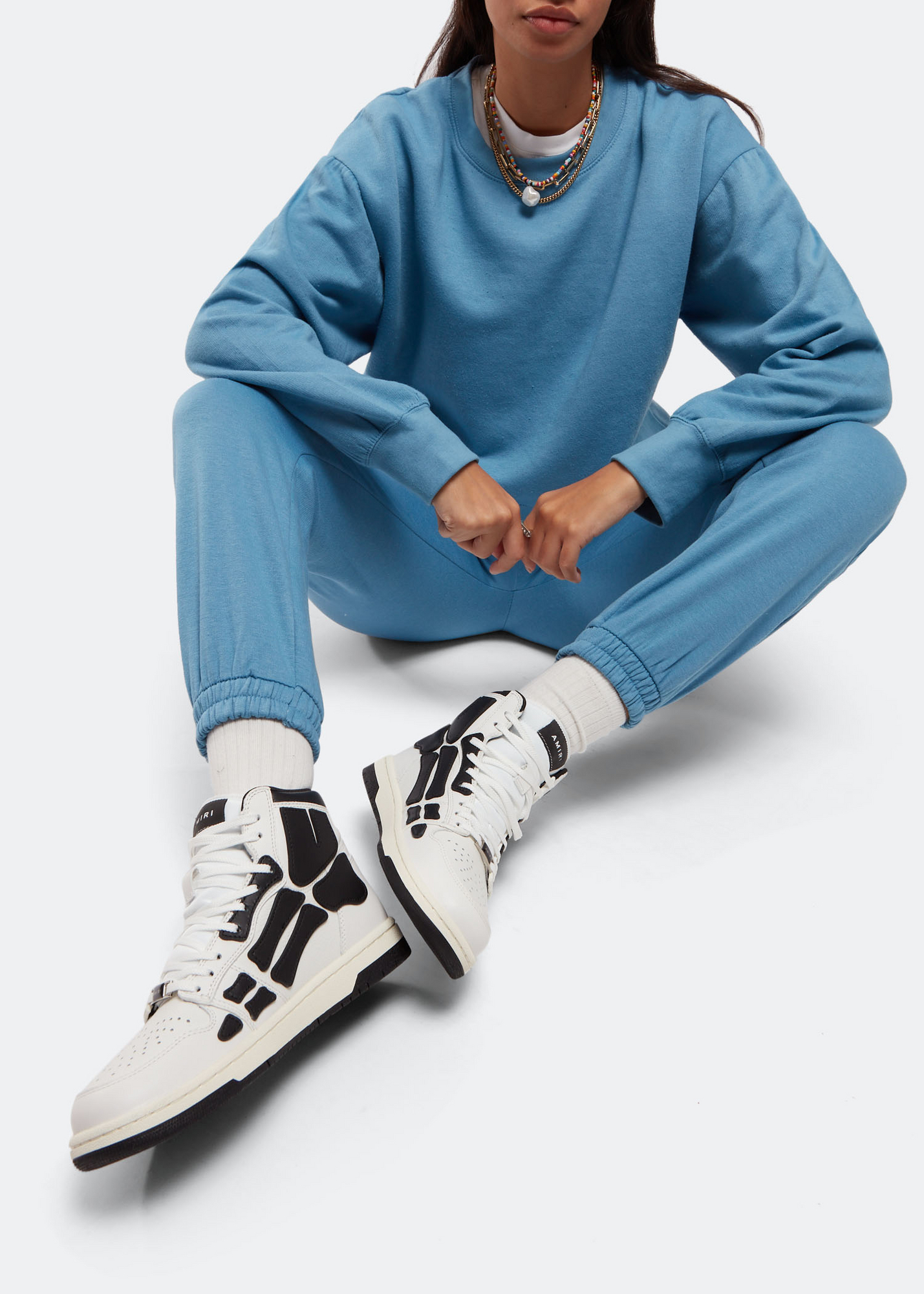 Skel hi-top sneakers, White