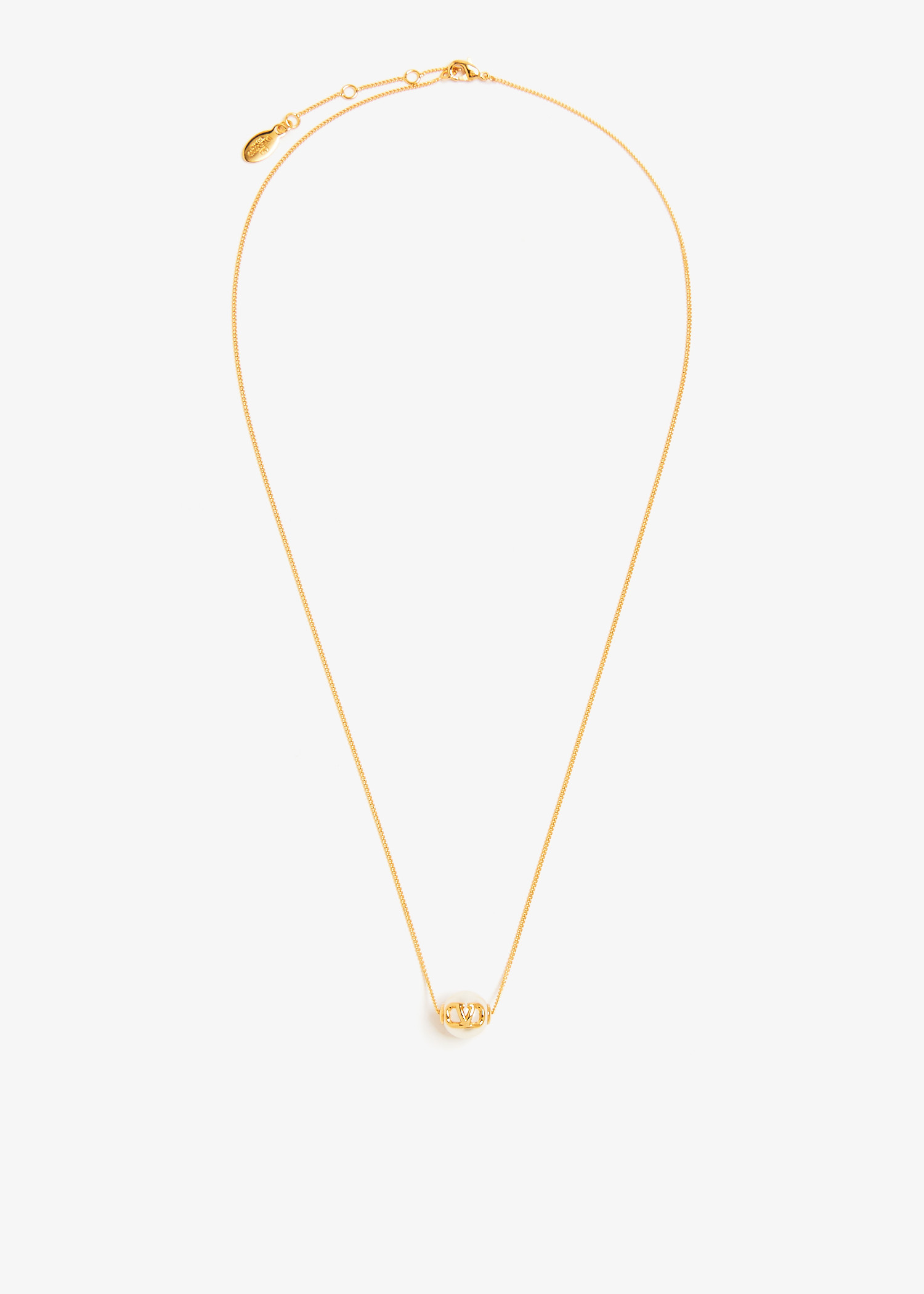 VLogo Signature pearl necklace, Gold
VLogo Signature pearl necklace, Gold