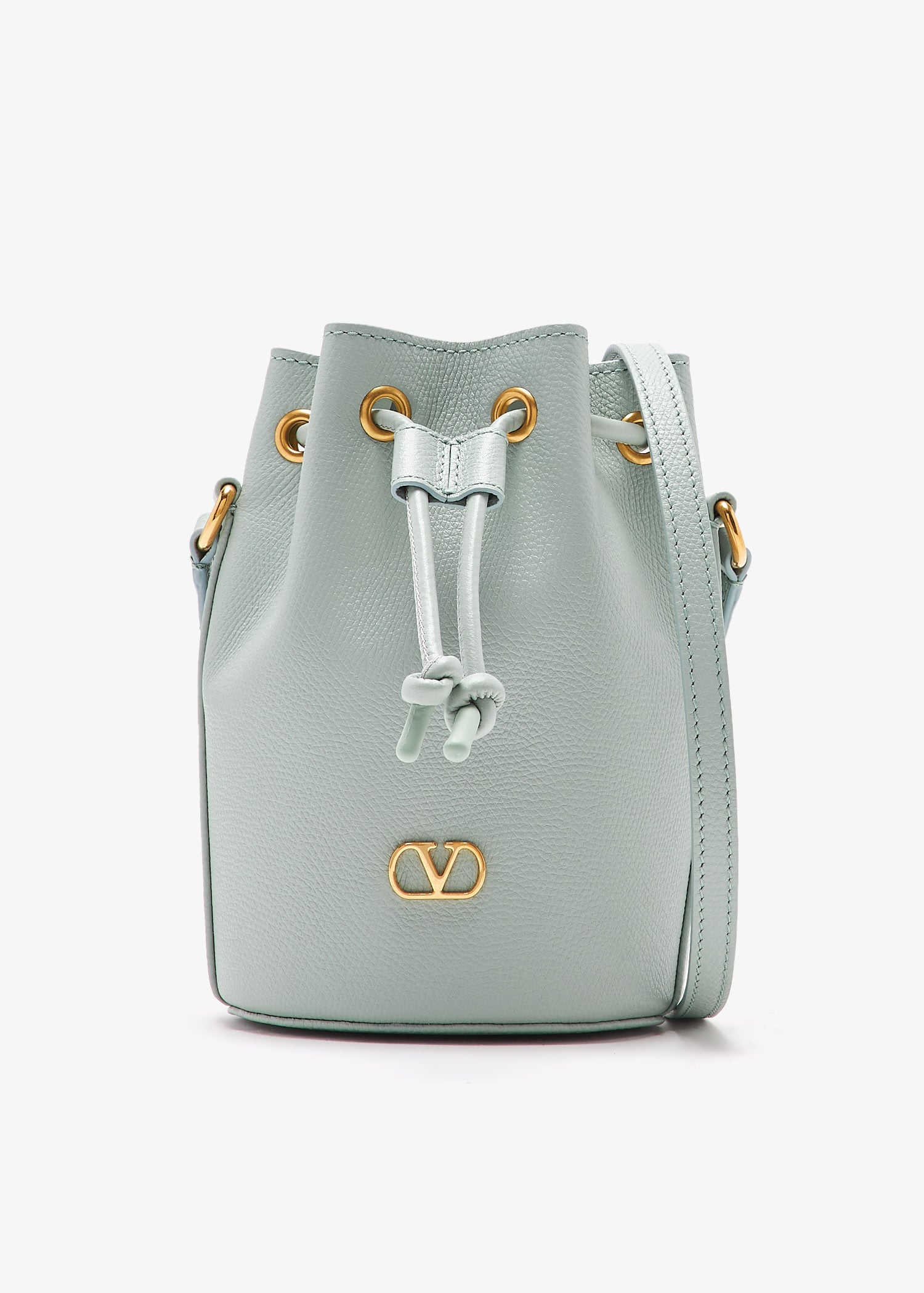 VLogo Signature mini bucket bag, Blue
VLogo Signature mini bucket bag, Blue