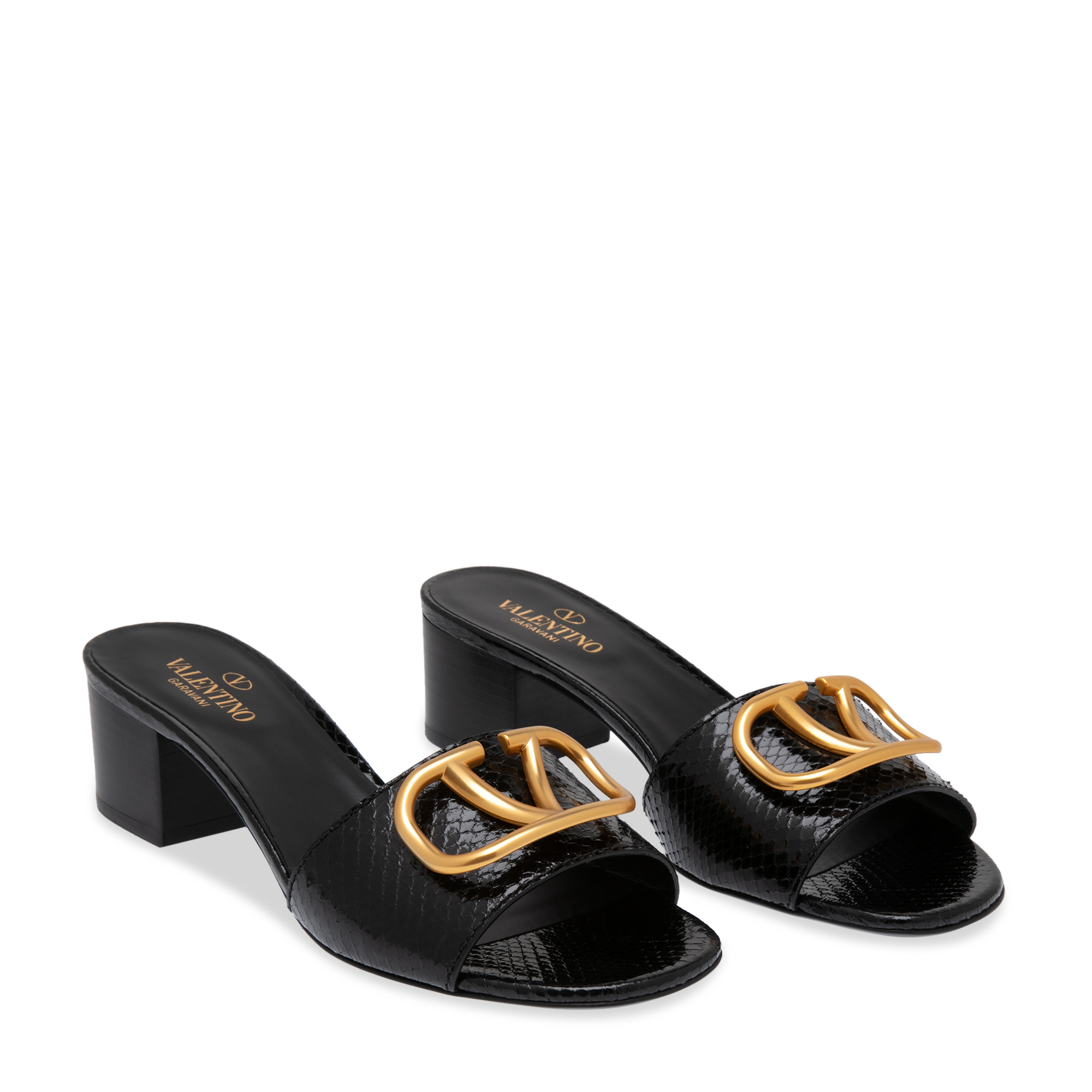 VLogo sandals, Black 
VLogo sandals, Black
