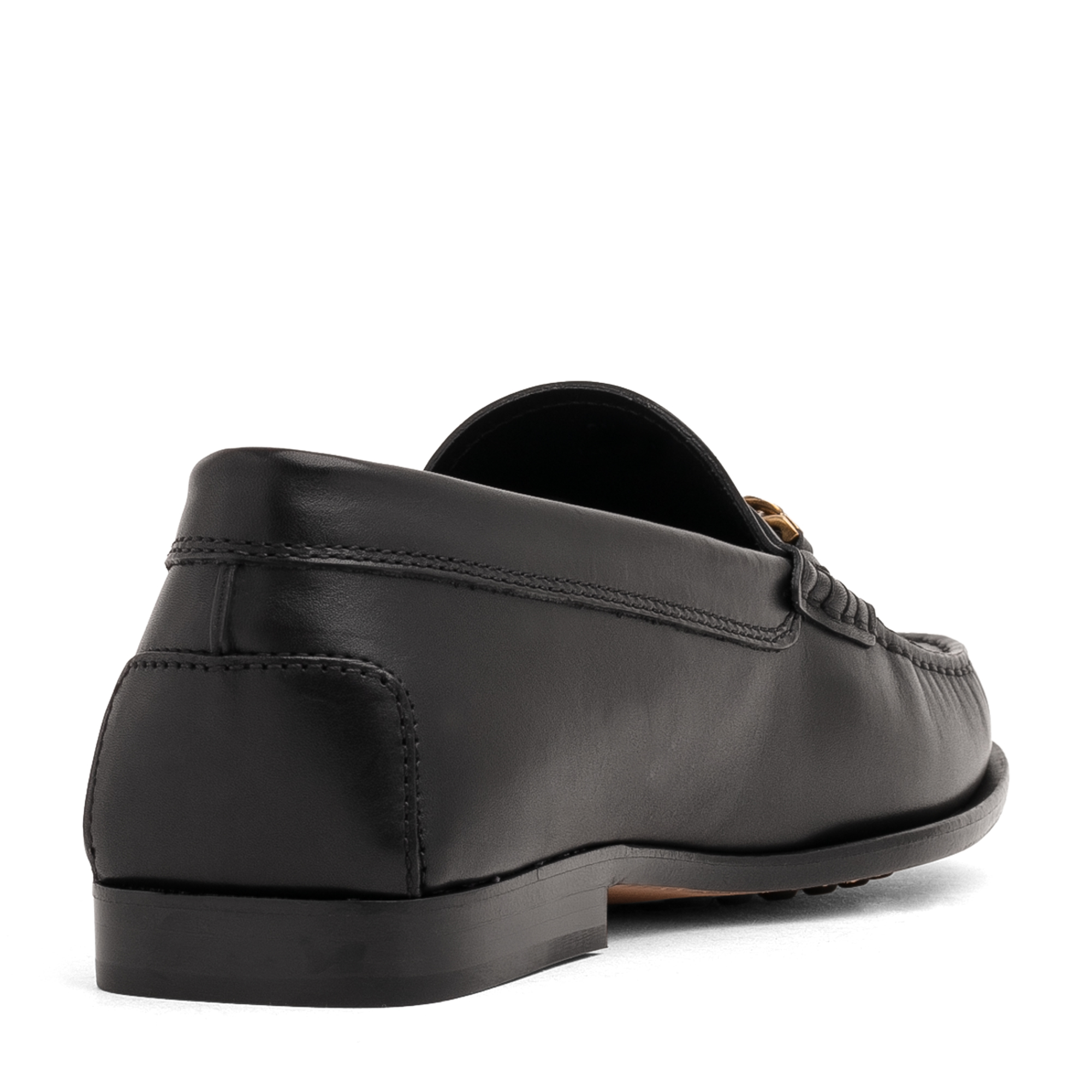Leather loafers, Black