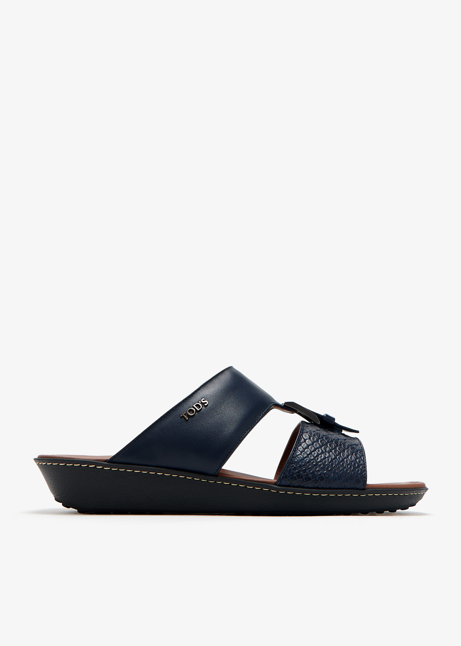 Leather Arabic sandals, Navy
Leather Arabic sandals, Navy