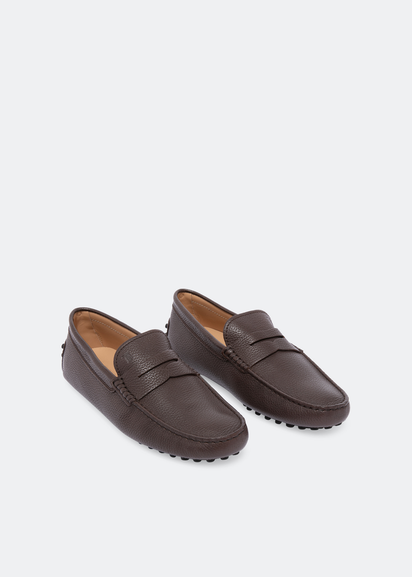 Leather Gommino loafers, Brown