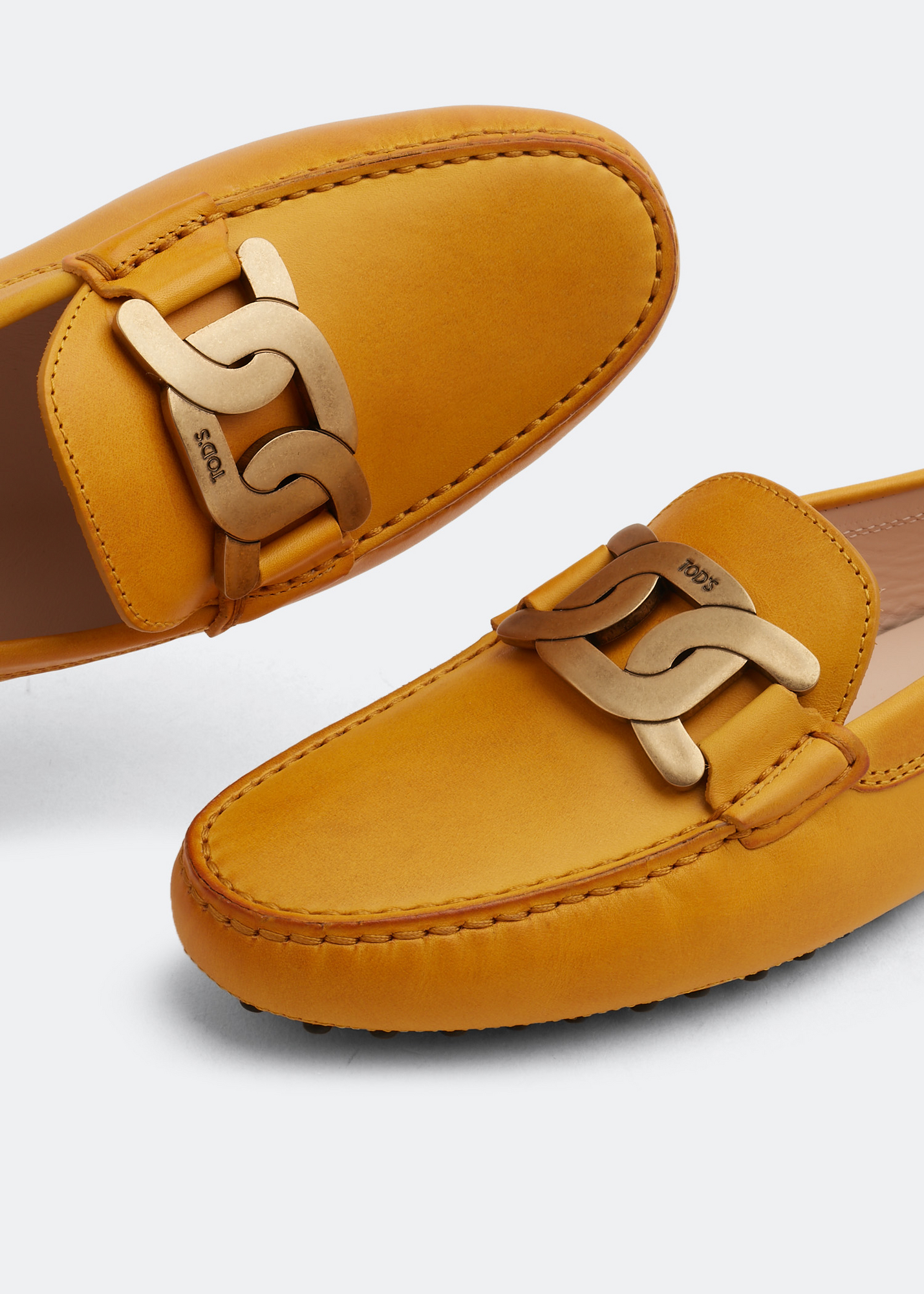 Kate Gommino driving loafers, Orange