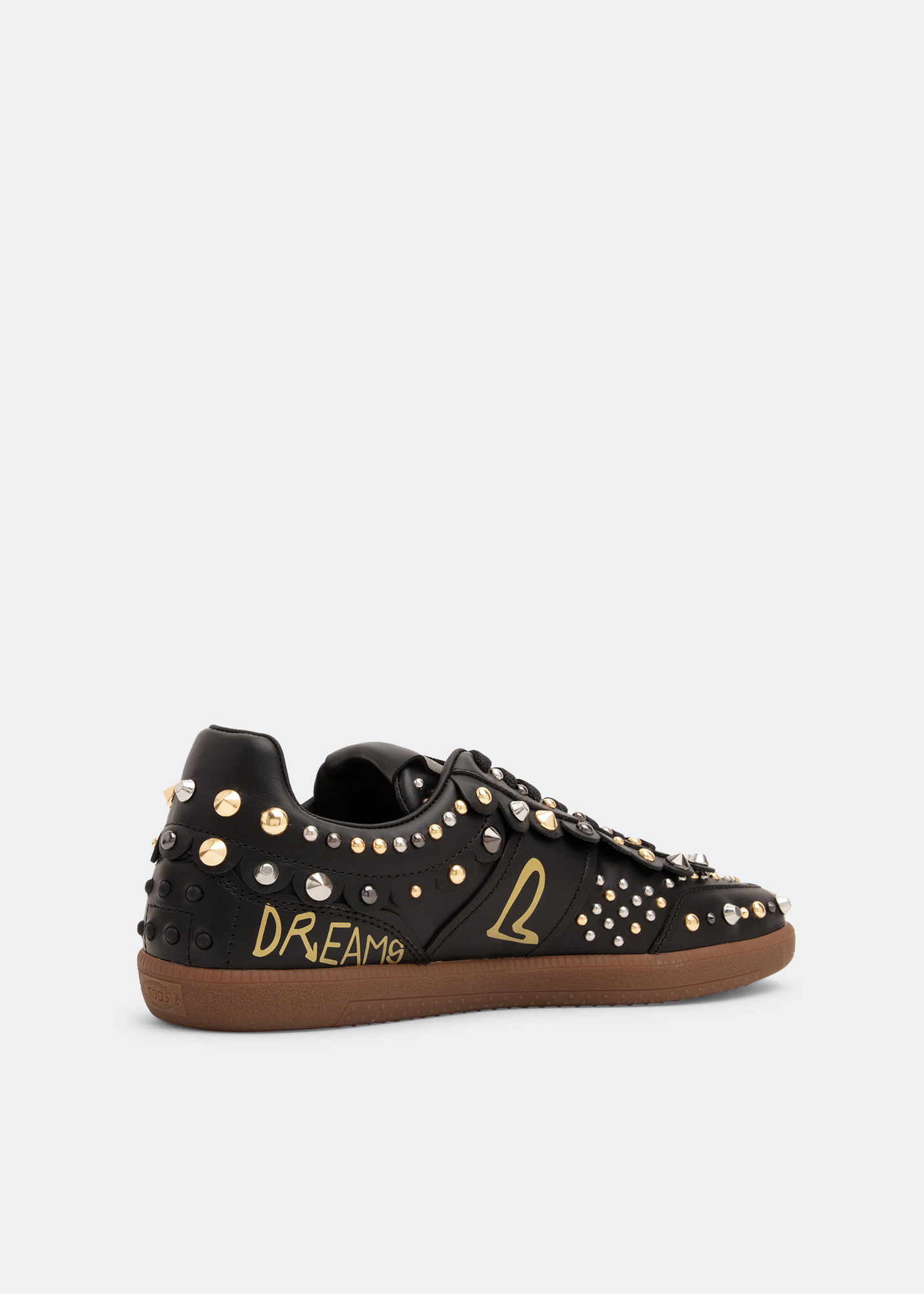 Cassetta leather sneakers, Black