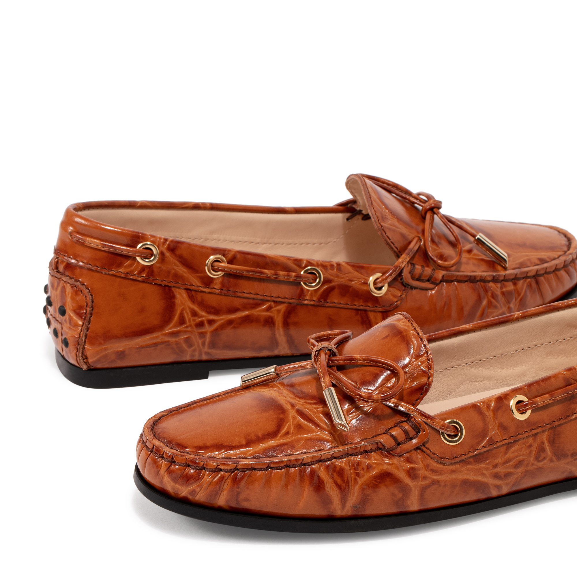 City Gommini loafers, Orange