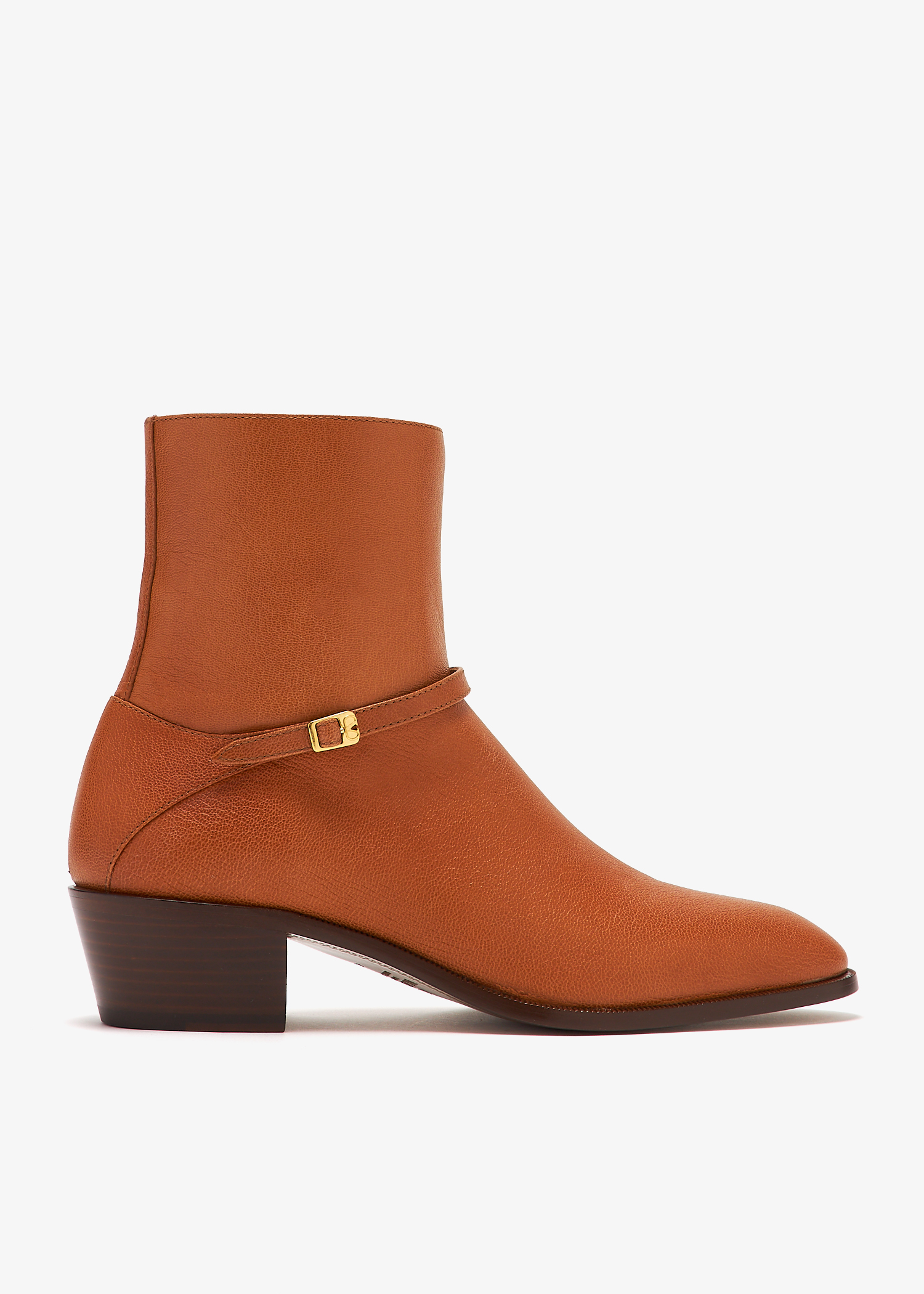 Pat kidskin ankle boots, Brown
Pat kidskin ankle boots, Brown