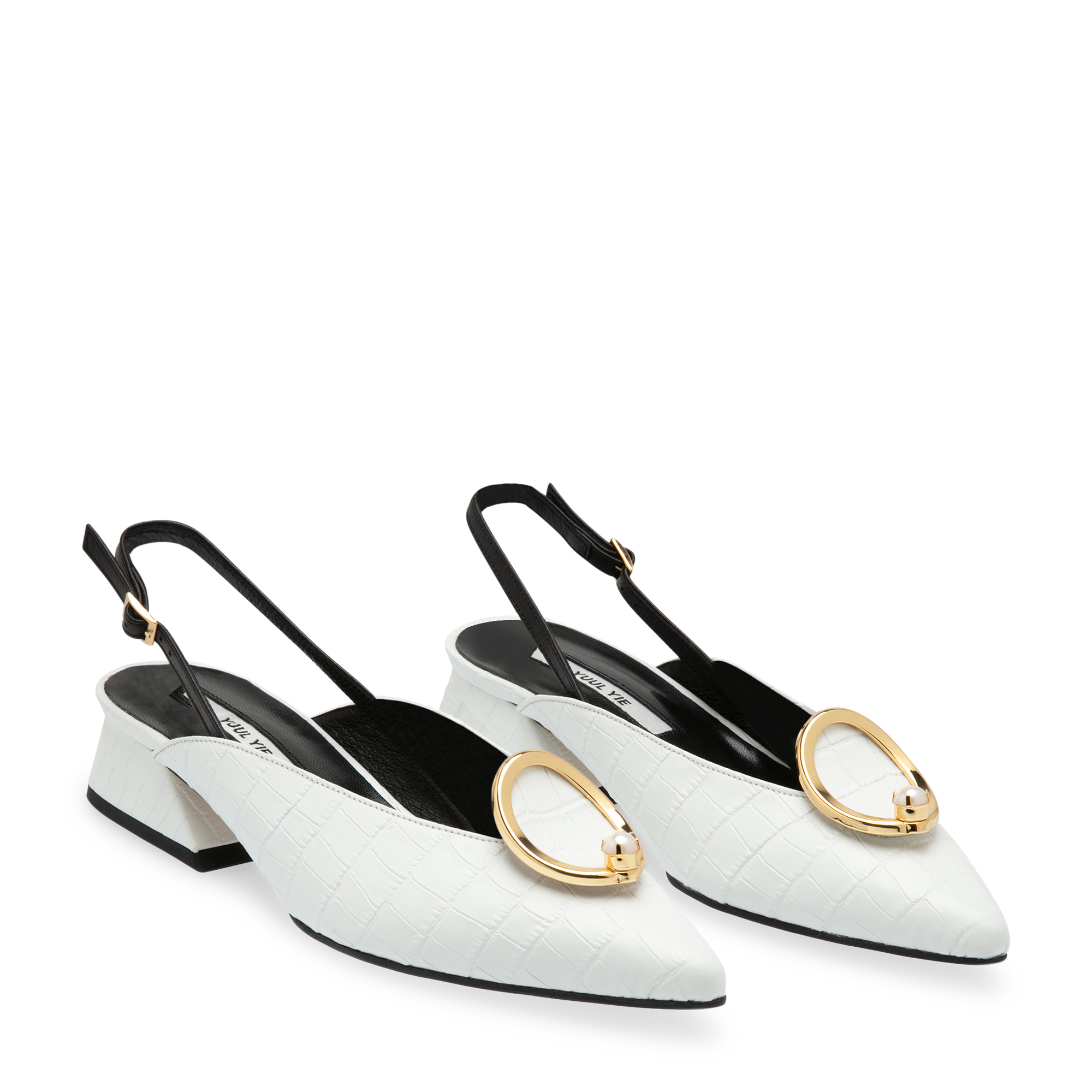 Zizi sling-back pumps, White