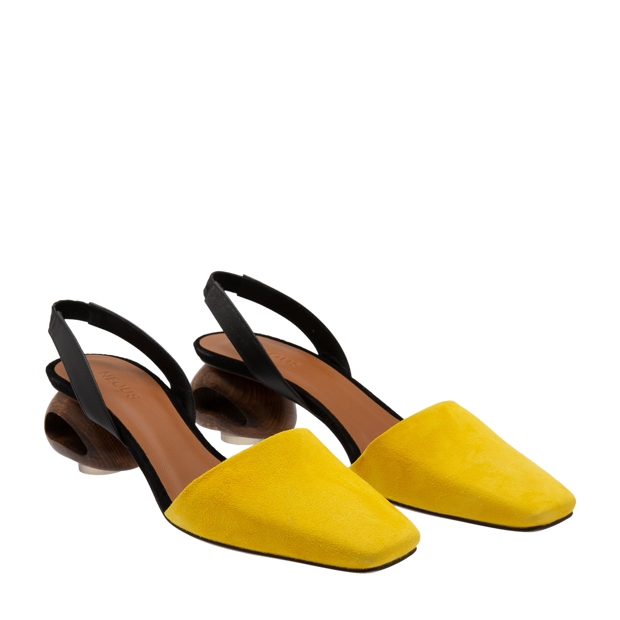

Sarco sling-back pumps, Yellow