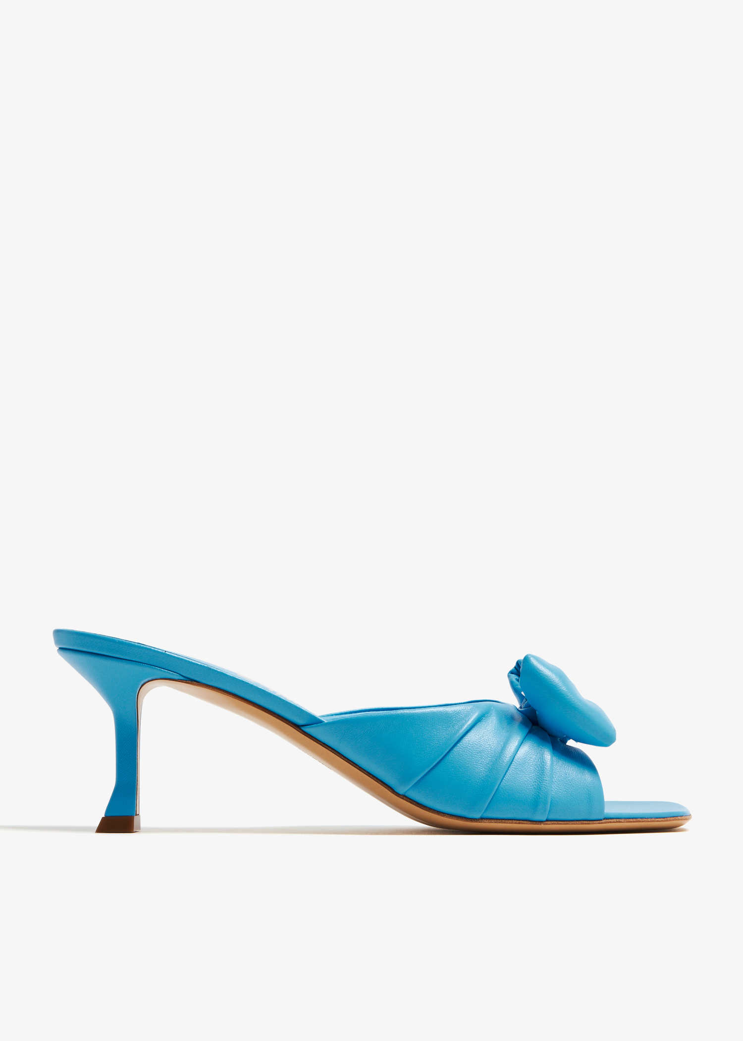 

Padded Vara bow slide sandals, Blue