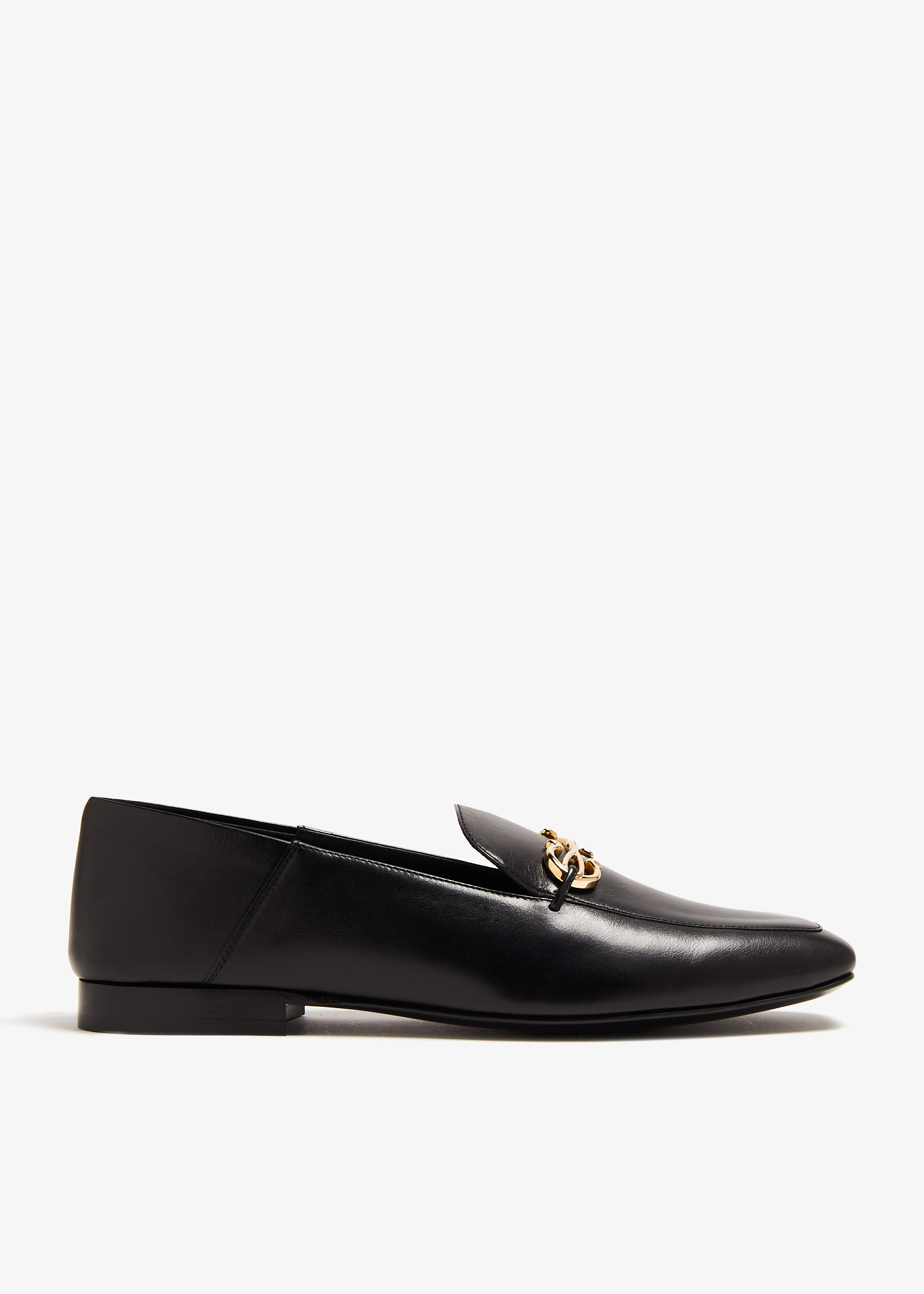 

Gancini ornament loafers, Black