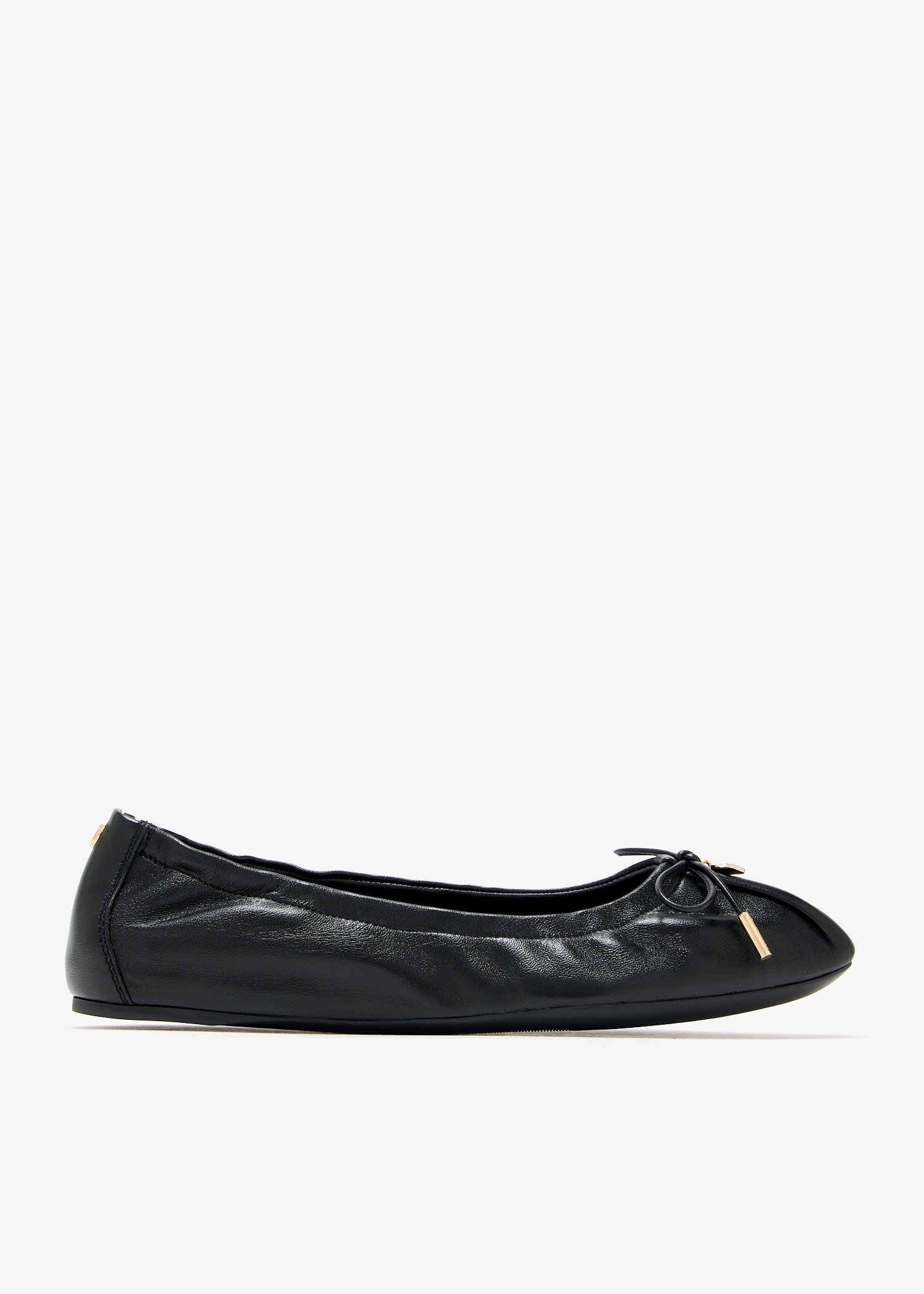

Elasticated ballet flat, Black