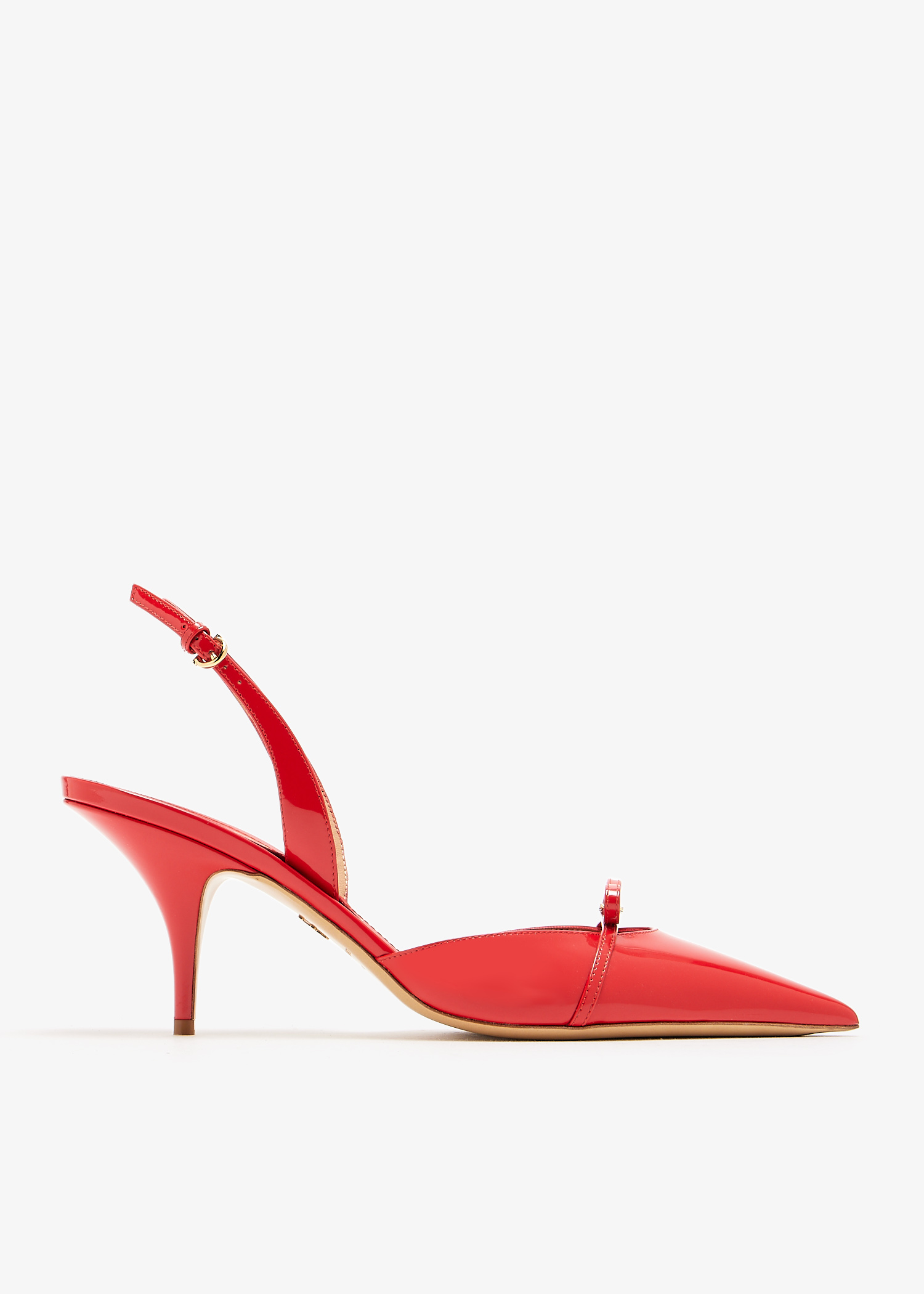 

Mini bow slingback pumps, Red