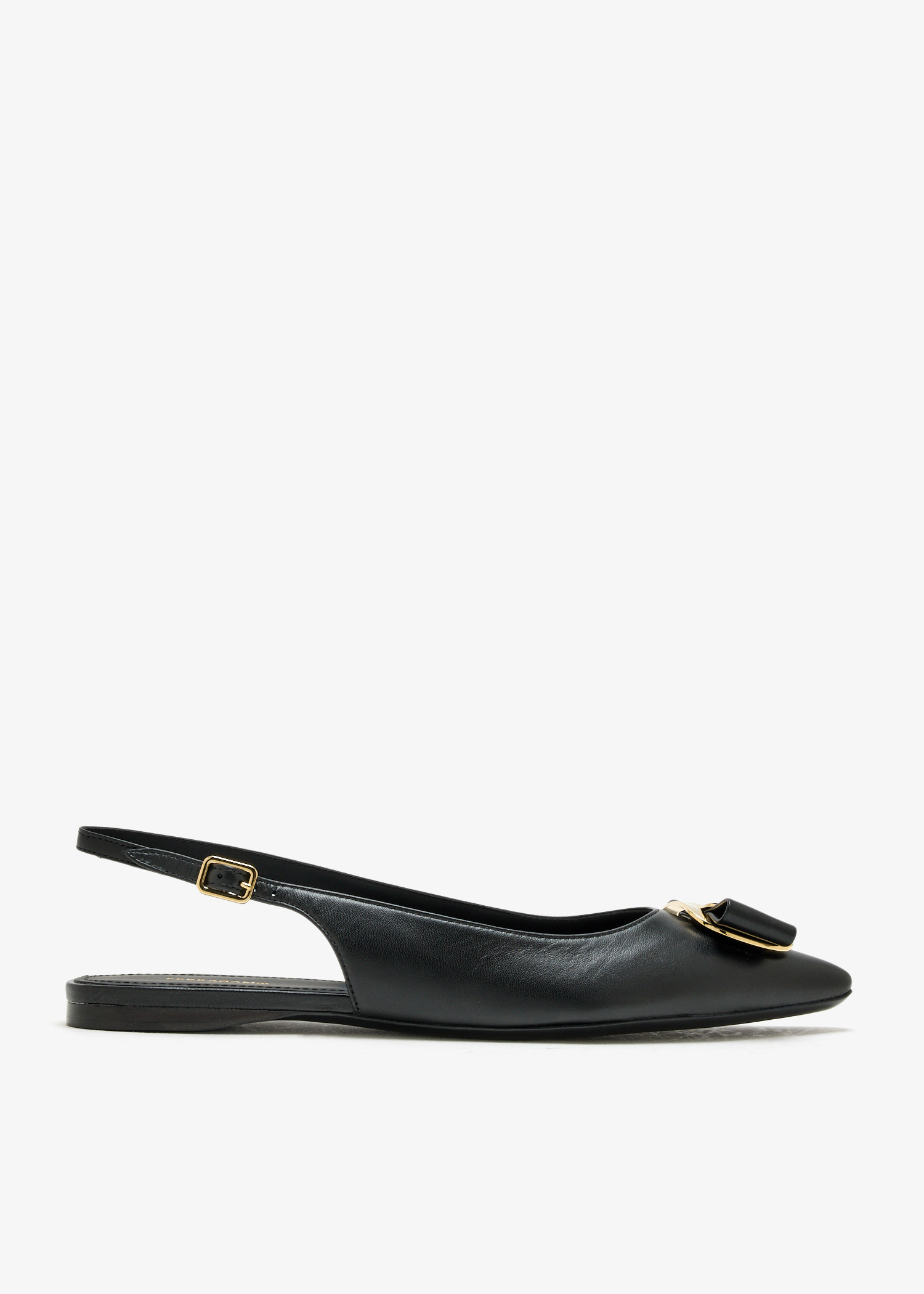 

New Vara Plate slingback ballerinas, Black