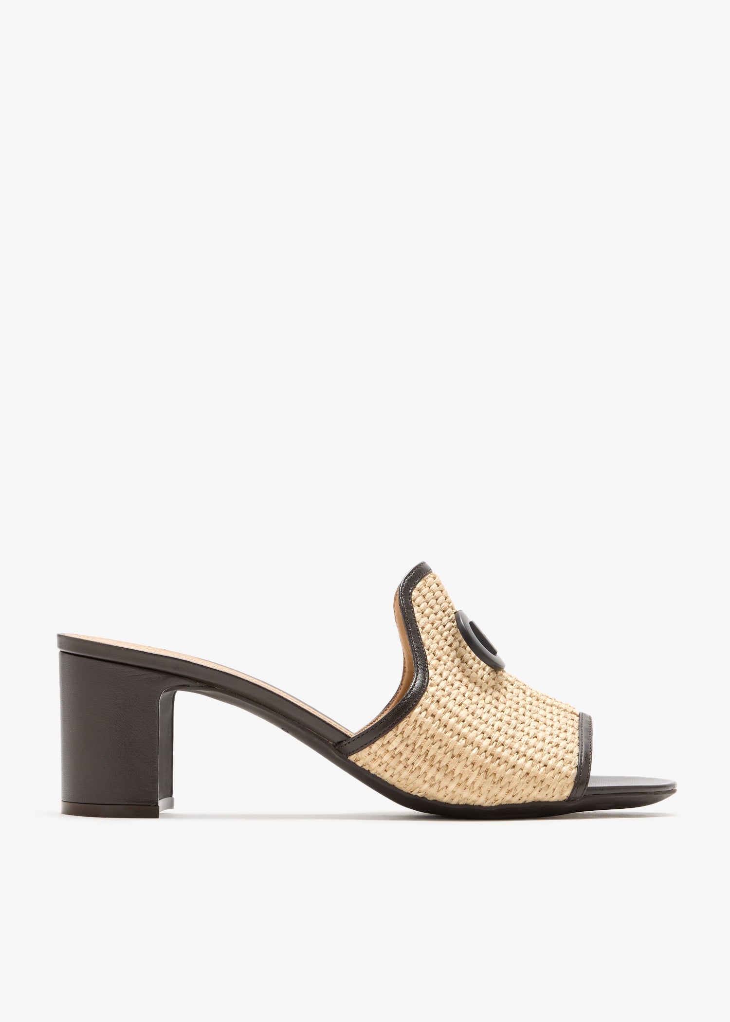

Gancini ornament mules, Beige