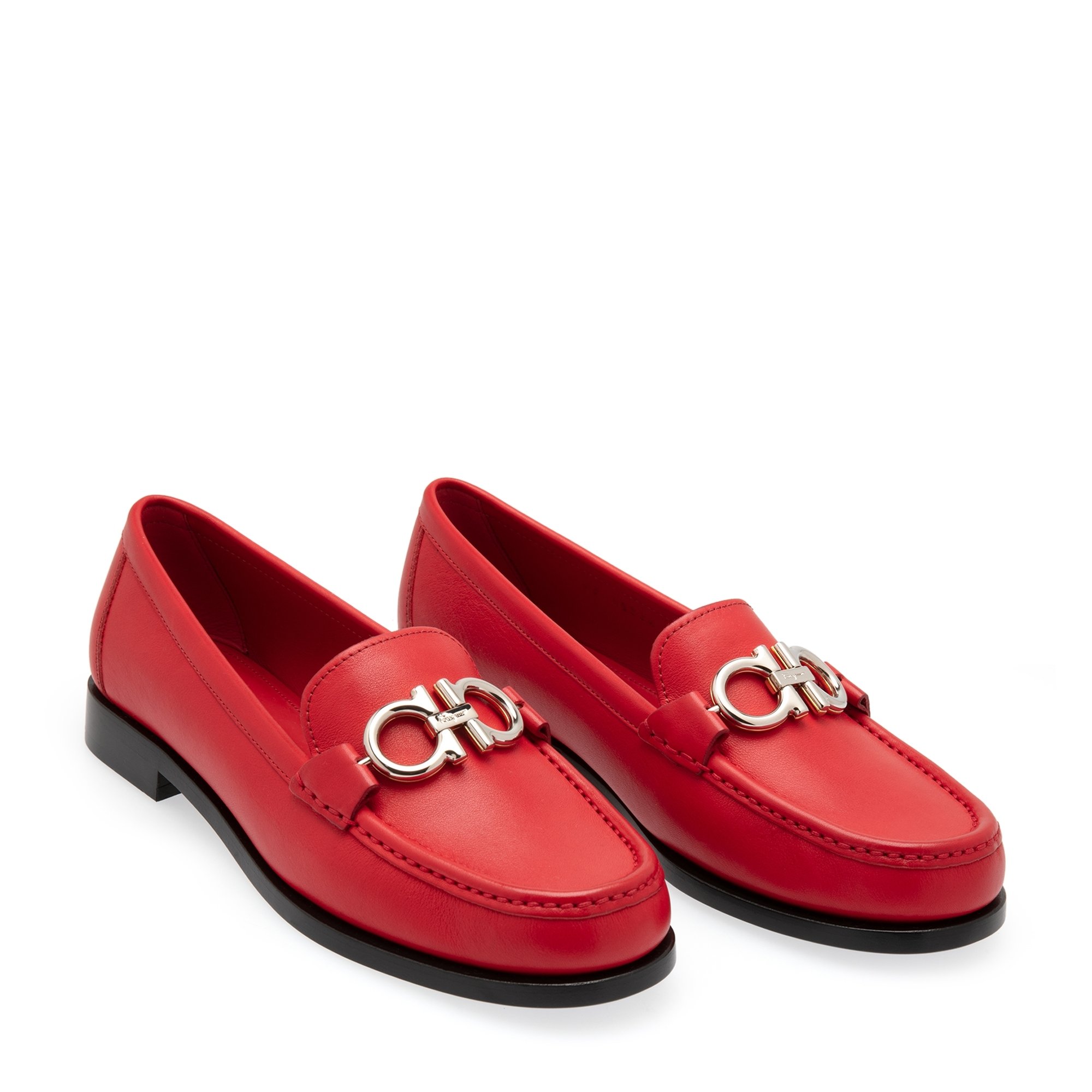 

Gancini loafers, Red