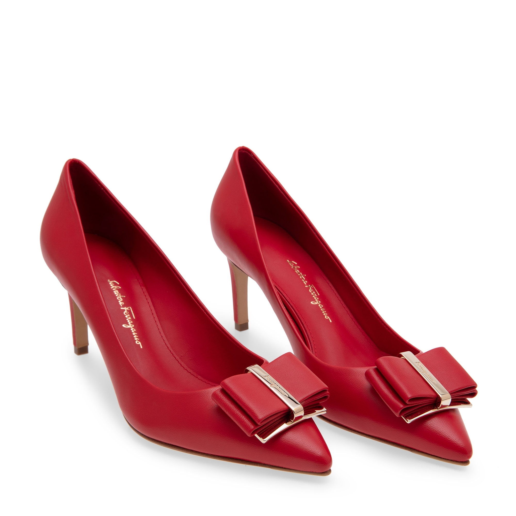 

Double bow pumps, Red
