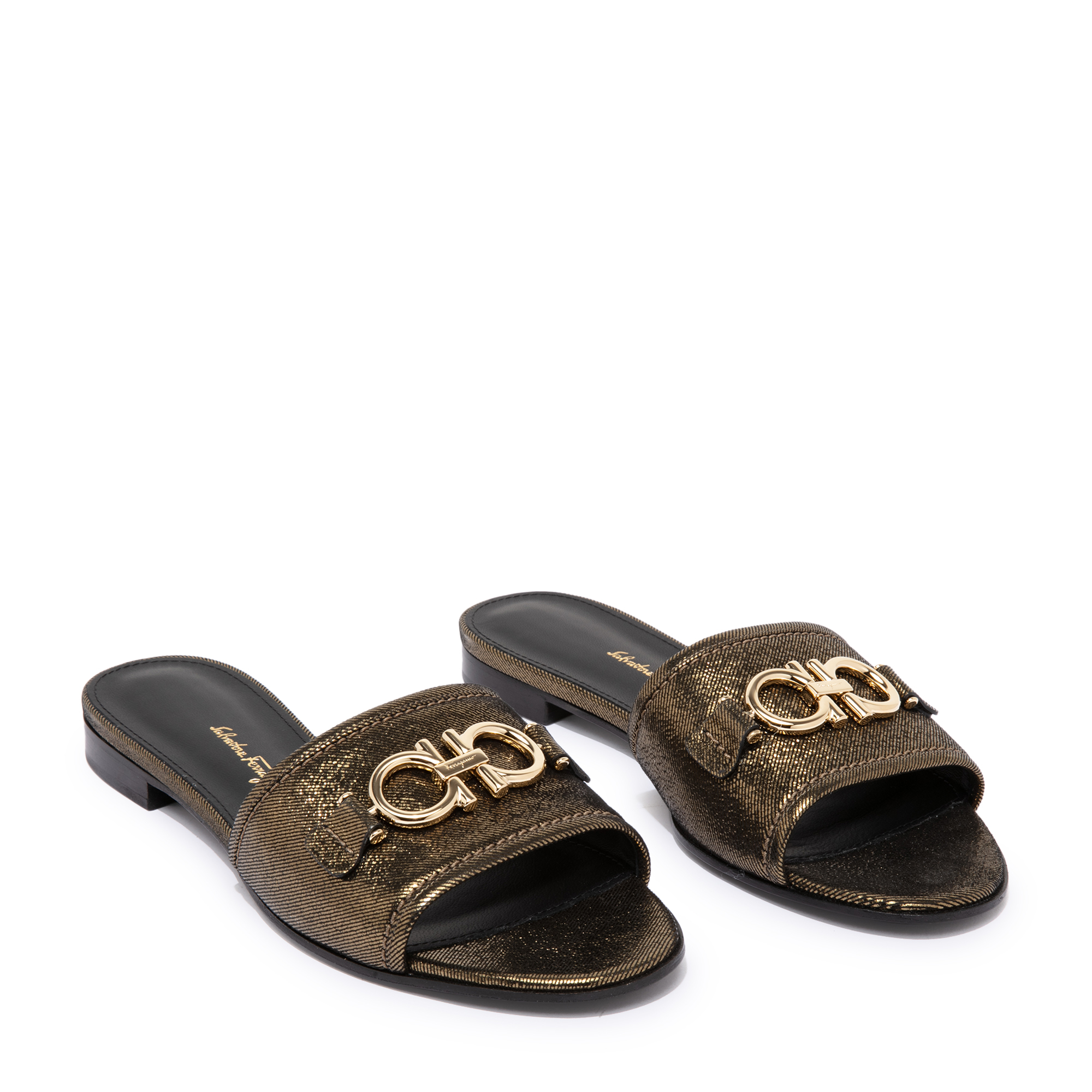 

Gancini sandals, Metallic
