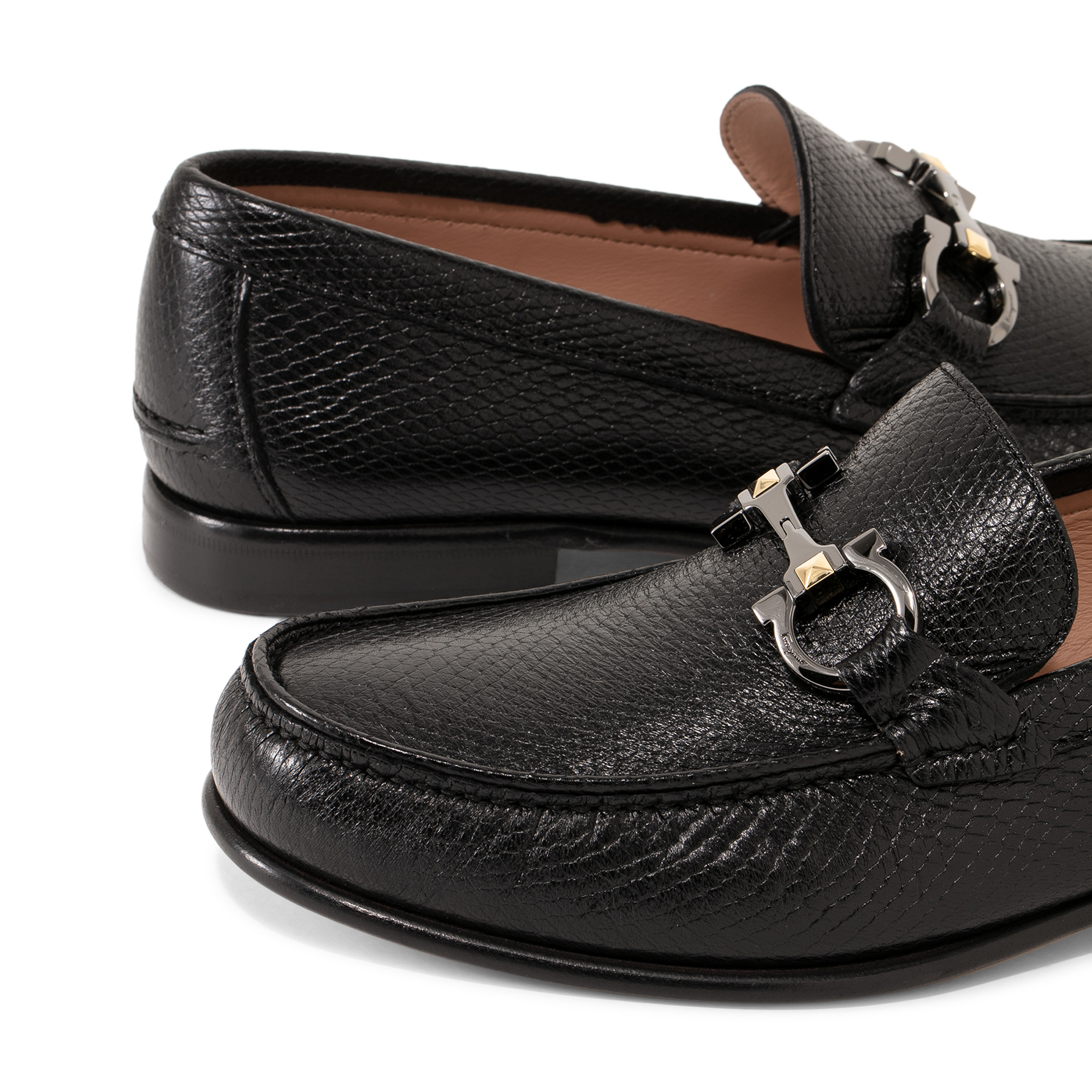 

Gancini moccasin loafers, Black