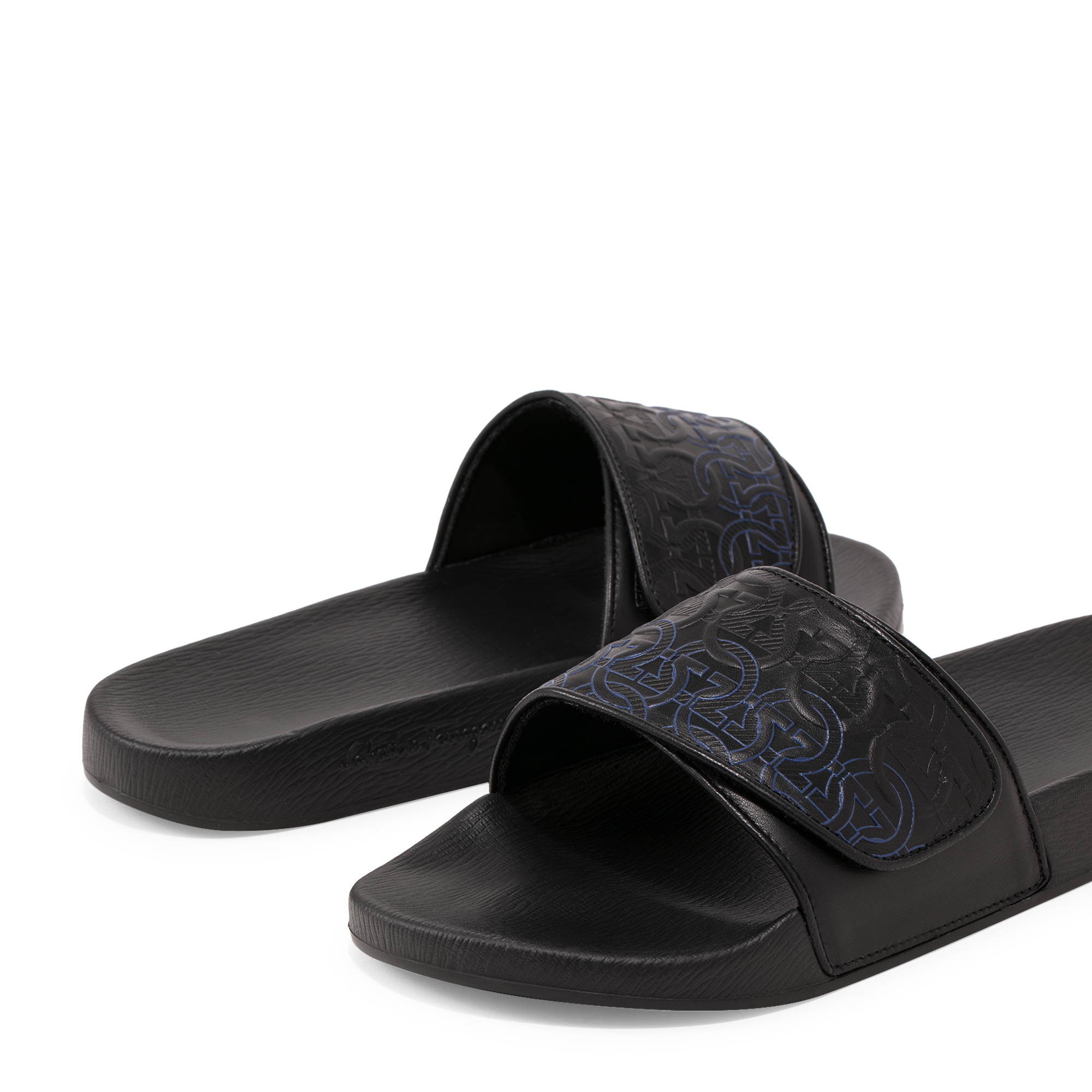 

Groove rubber slides, Black