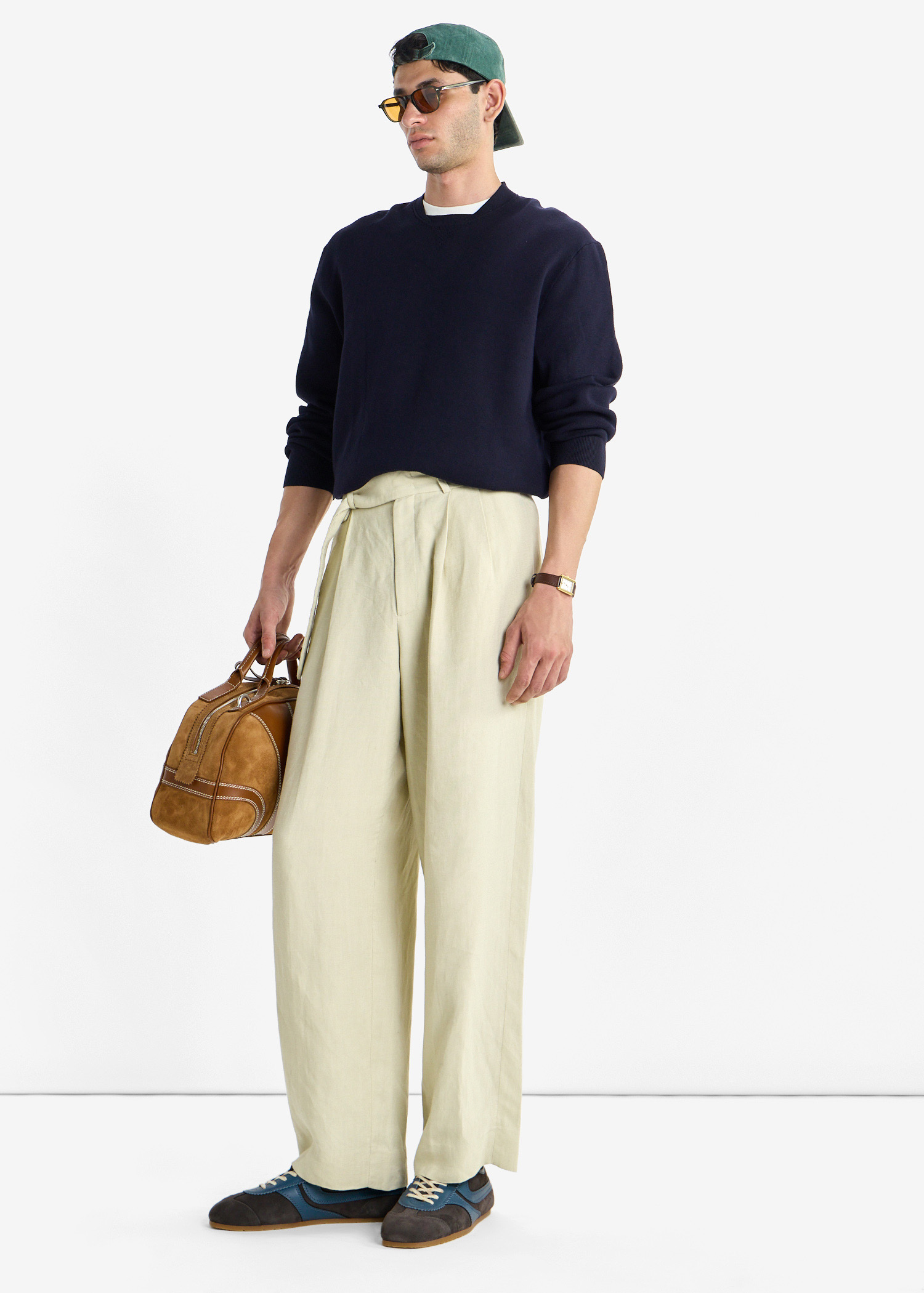 

Suede sneakers, Brown