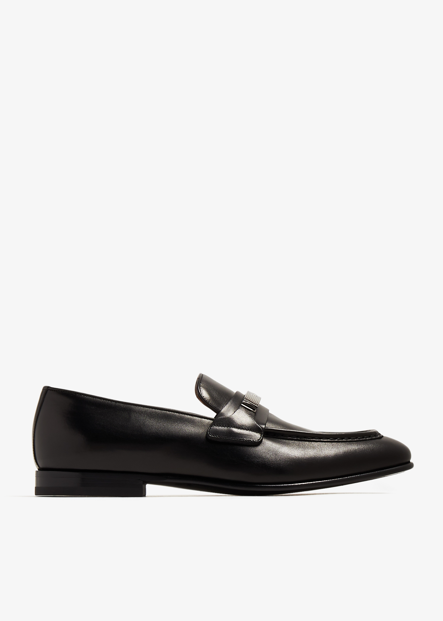 

Metal ornament moccasins, Black