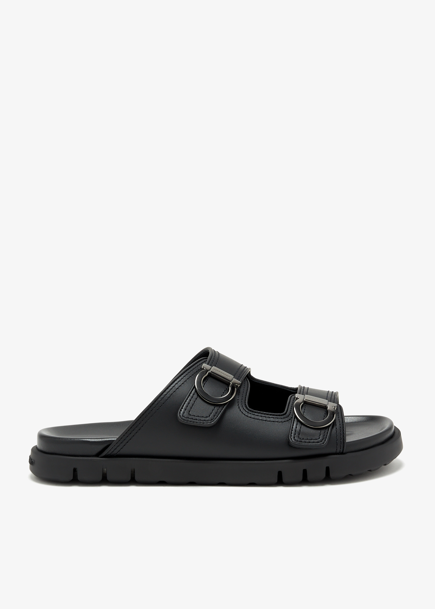 

Double-strap sandals, Black