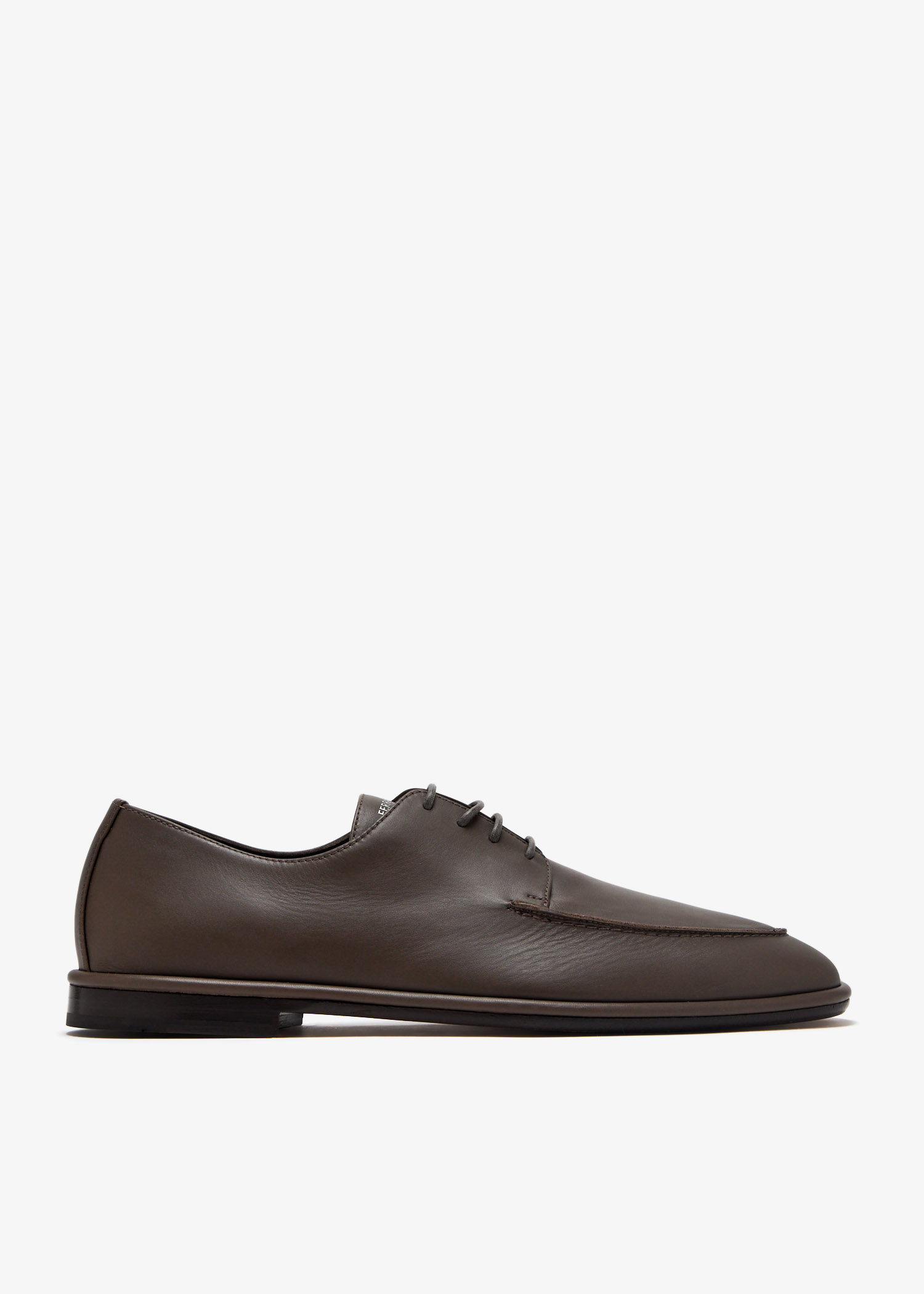 

Leather derby shoes, Brown
