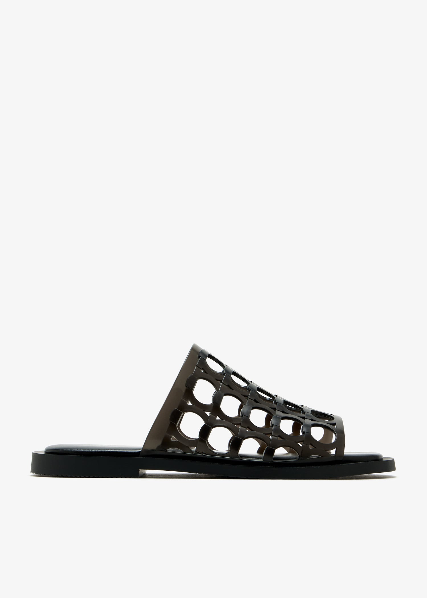 

Gancini flat sandals, Black