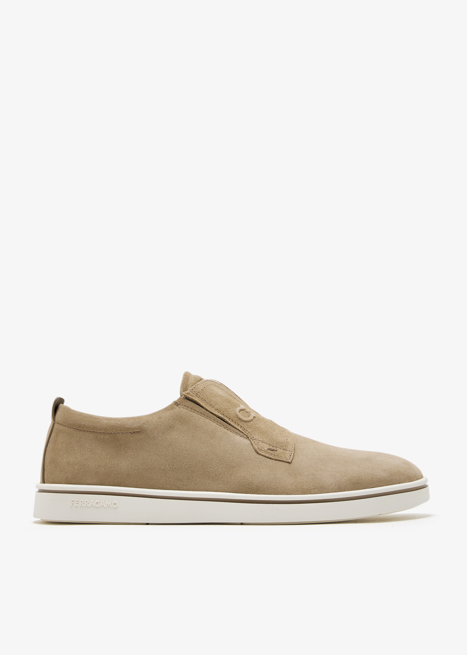 

Suede slip-on sneakers, Beige