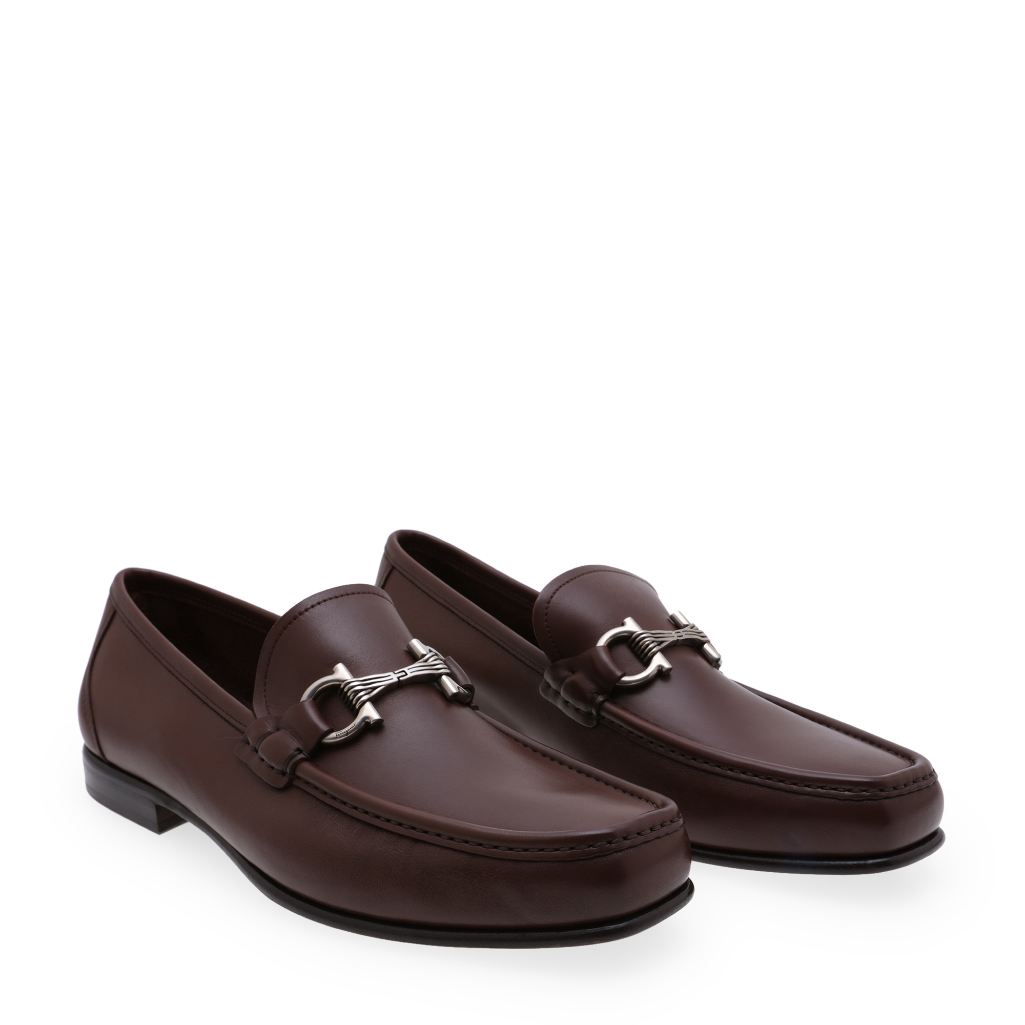 

Gancini loafers, Brown