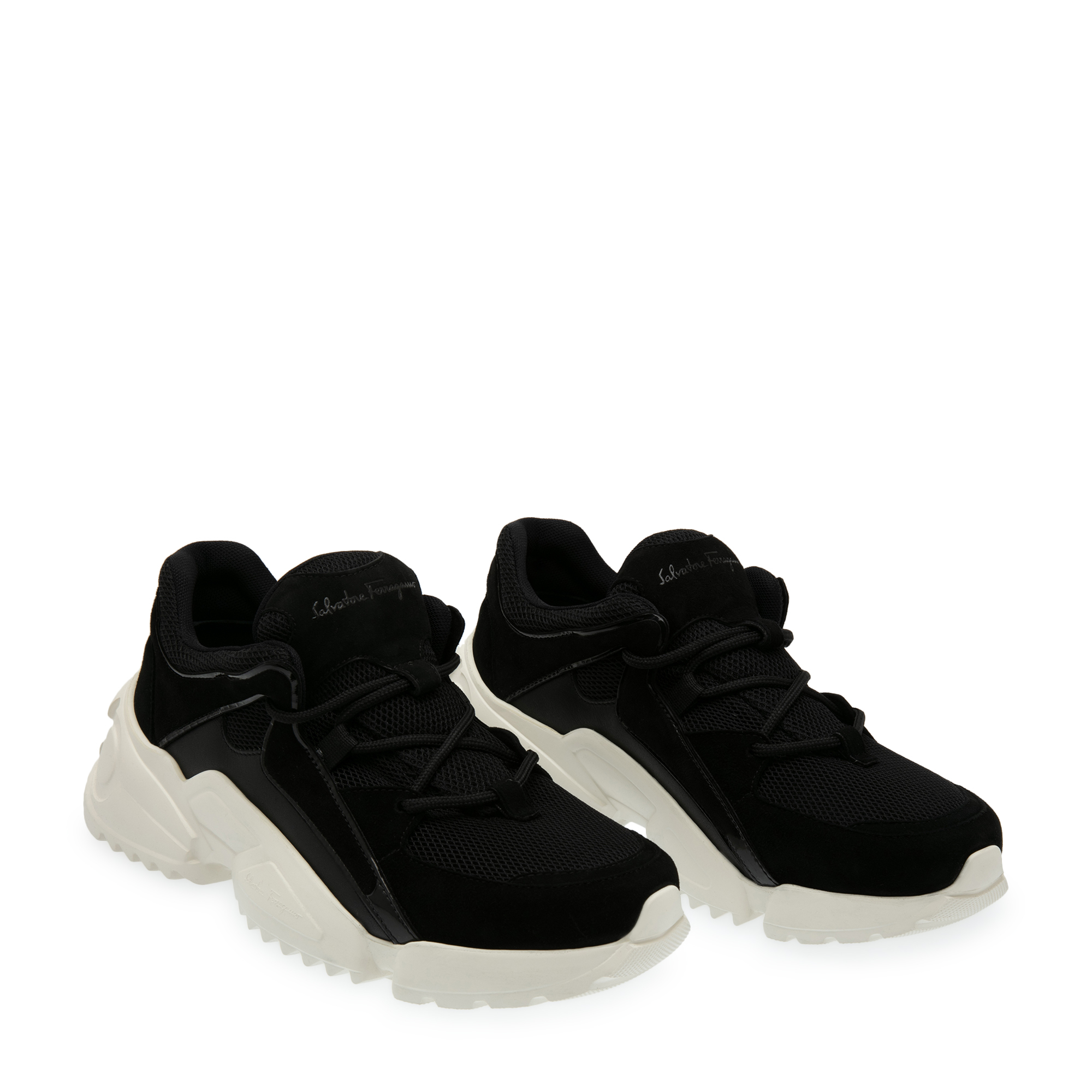

Technical chunky sneakers, Black