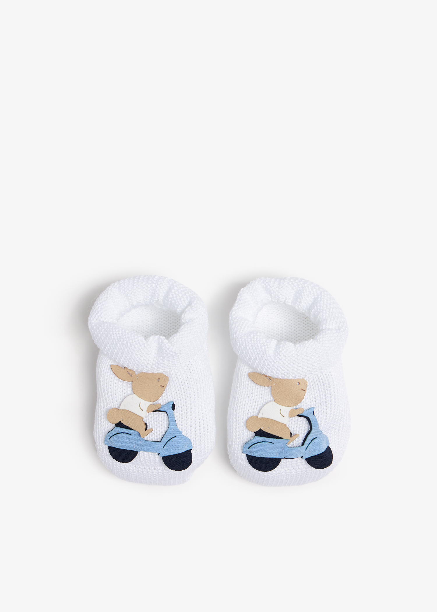 

Vespa bunny cotton bootIes, White