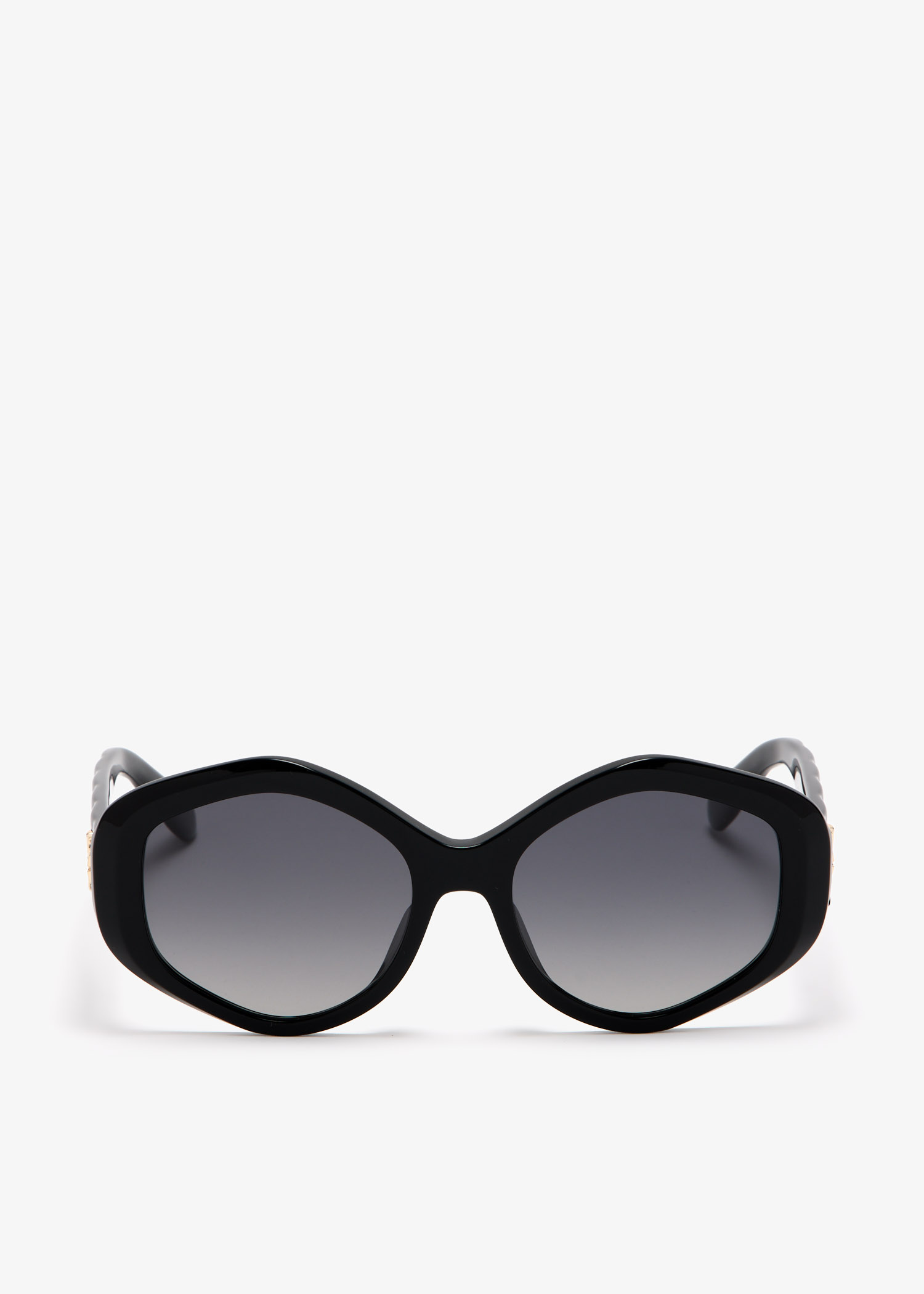 

Kira quilted geometric sunglasses, Black