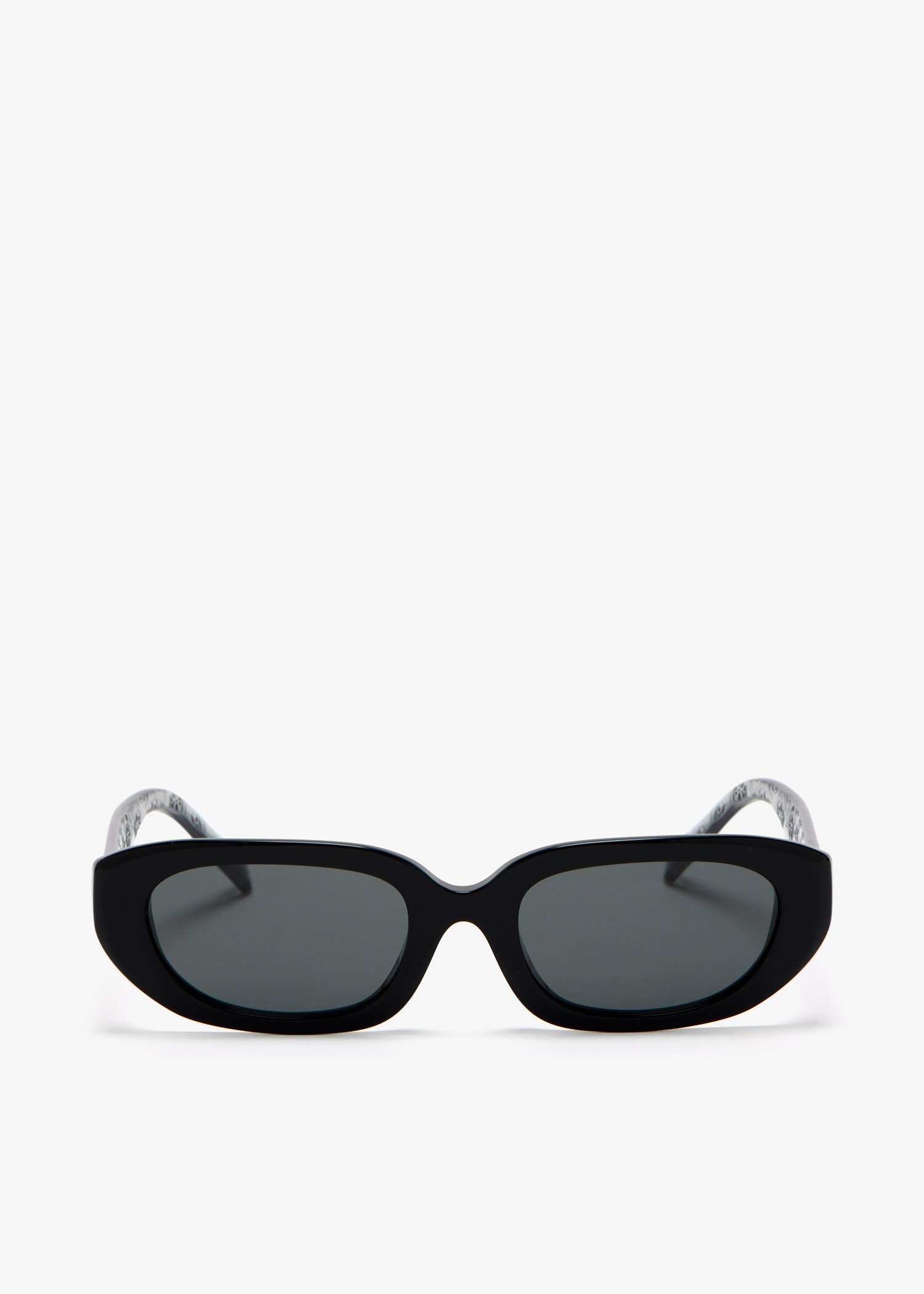 

T Monogram rectangular sunglasses, Black