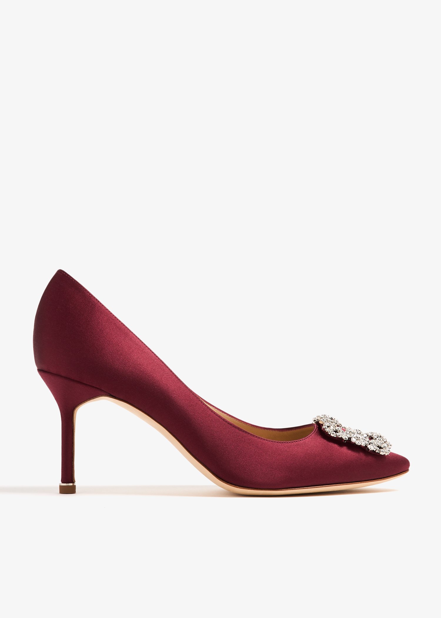 

Hangisi satin pumps, Burgundy