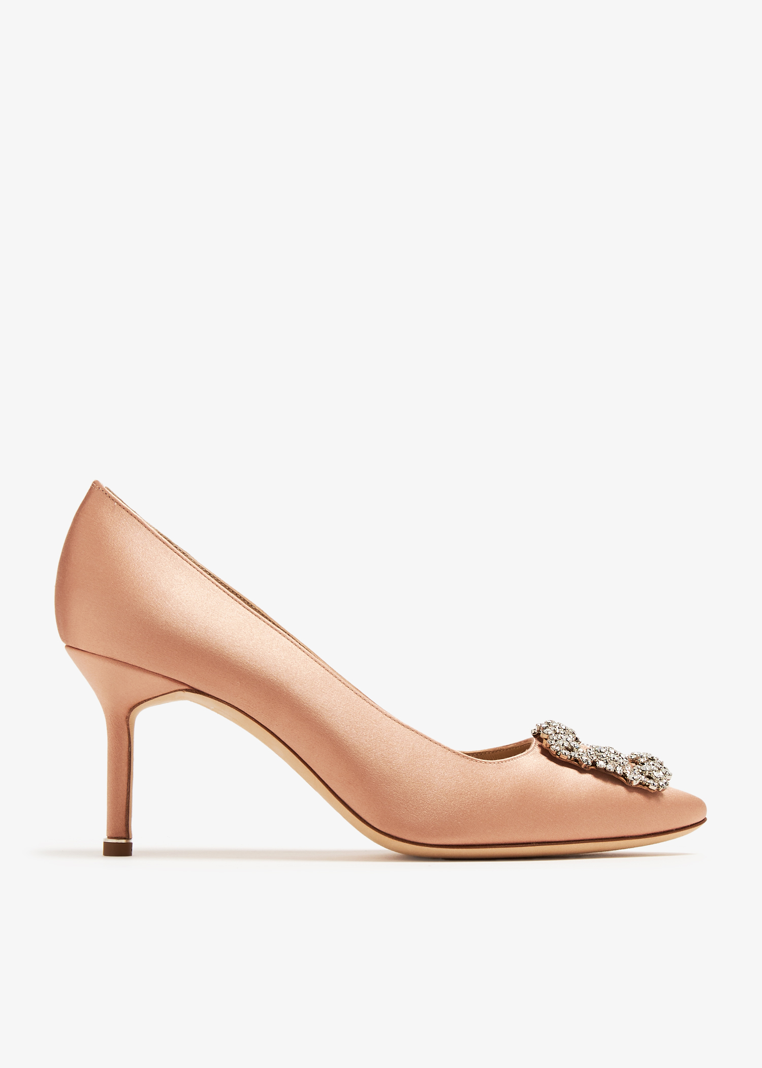 

Hangisi satin pumps, Pink