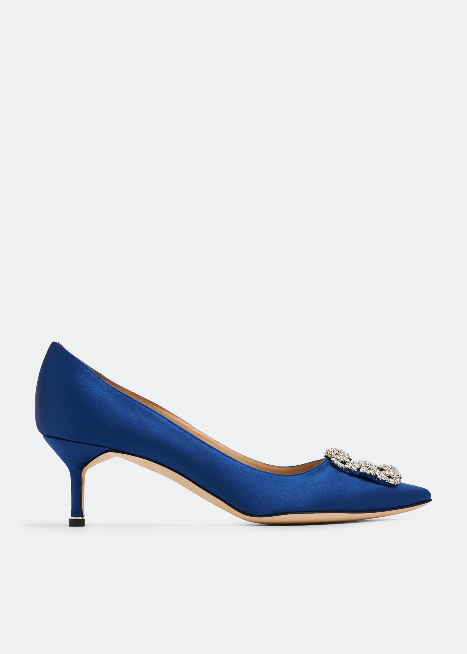 

Hangisi satin pumps, Blue