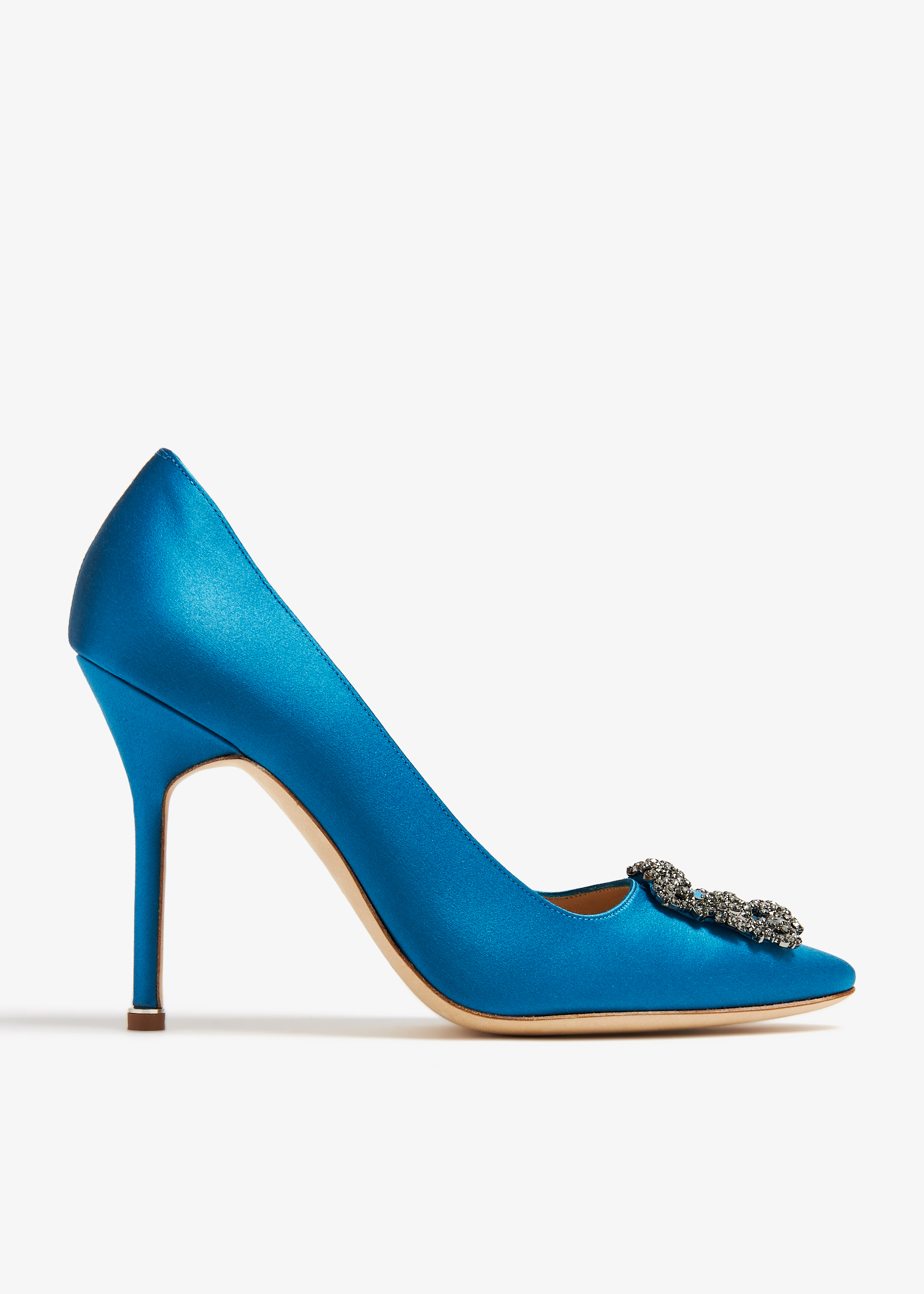 

Hangisi satin pumps, Blue