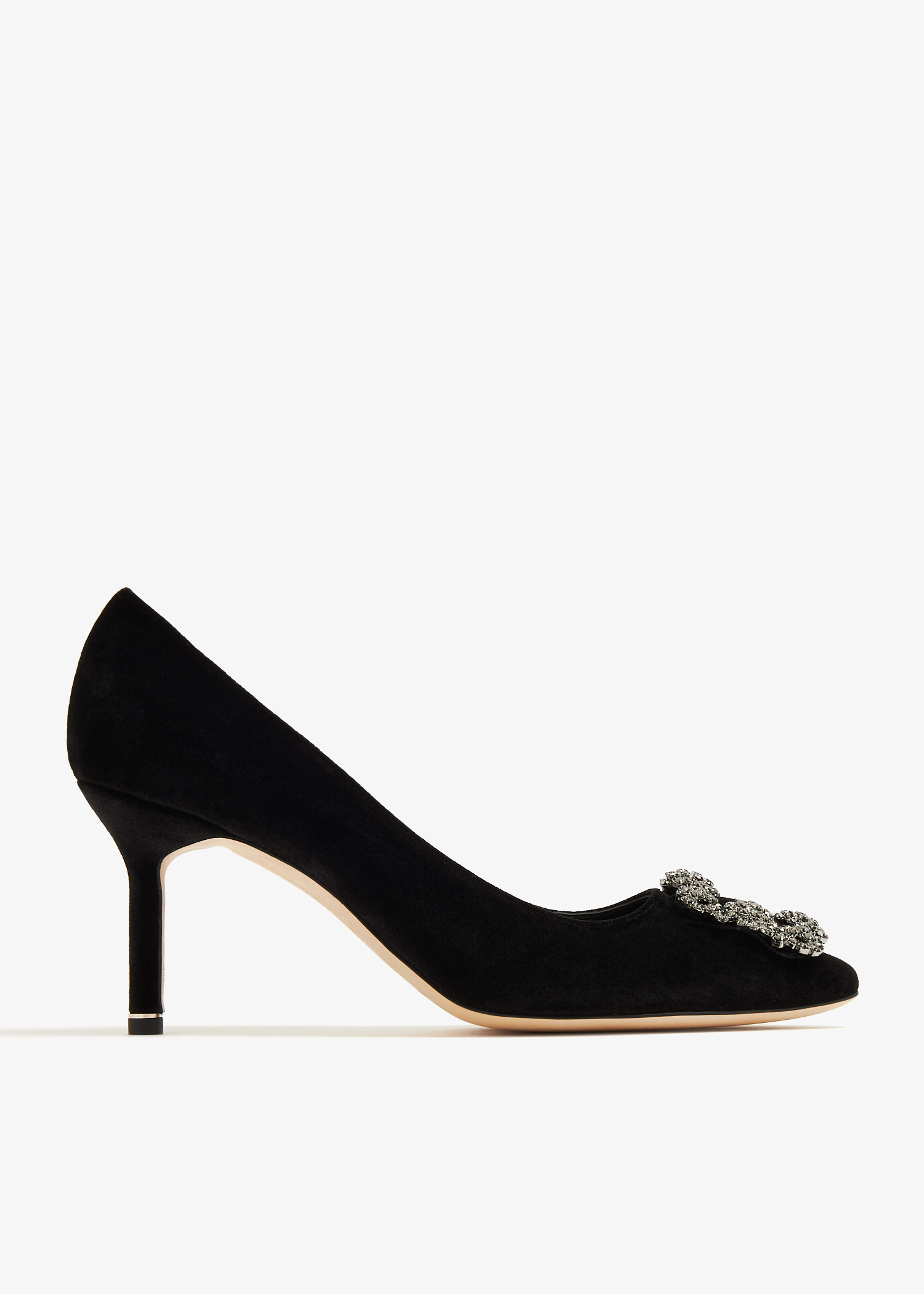 

Hangisi velvet pumps, Black