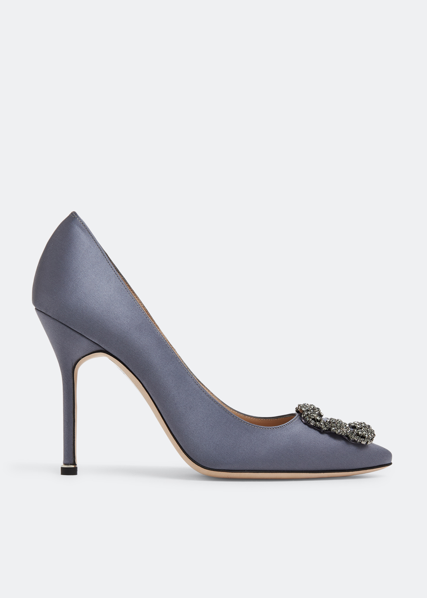 

Hangisi satin pumps, Grey