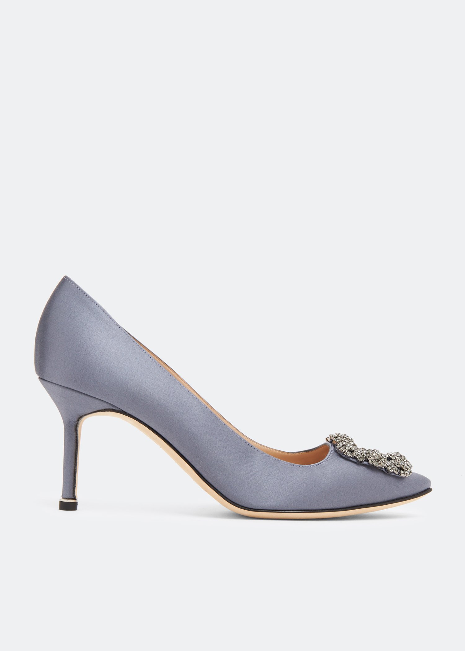 

Hangisi satin pumps, Grey