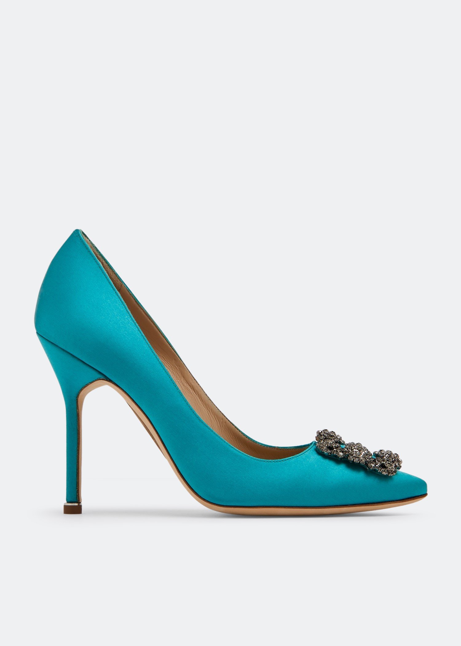 

Hangisi satin pumps, Blue