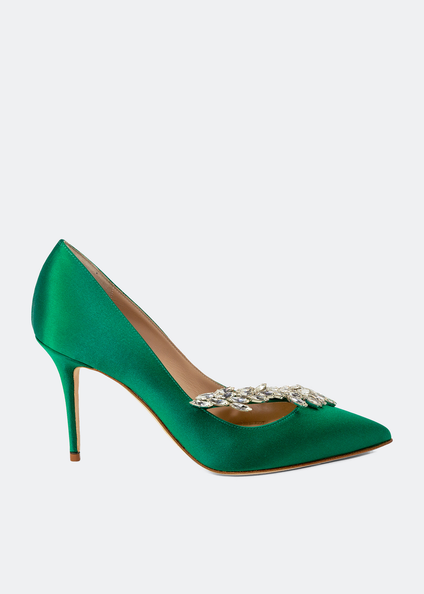 

Nadira satin pumps, Green