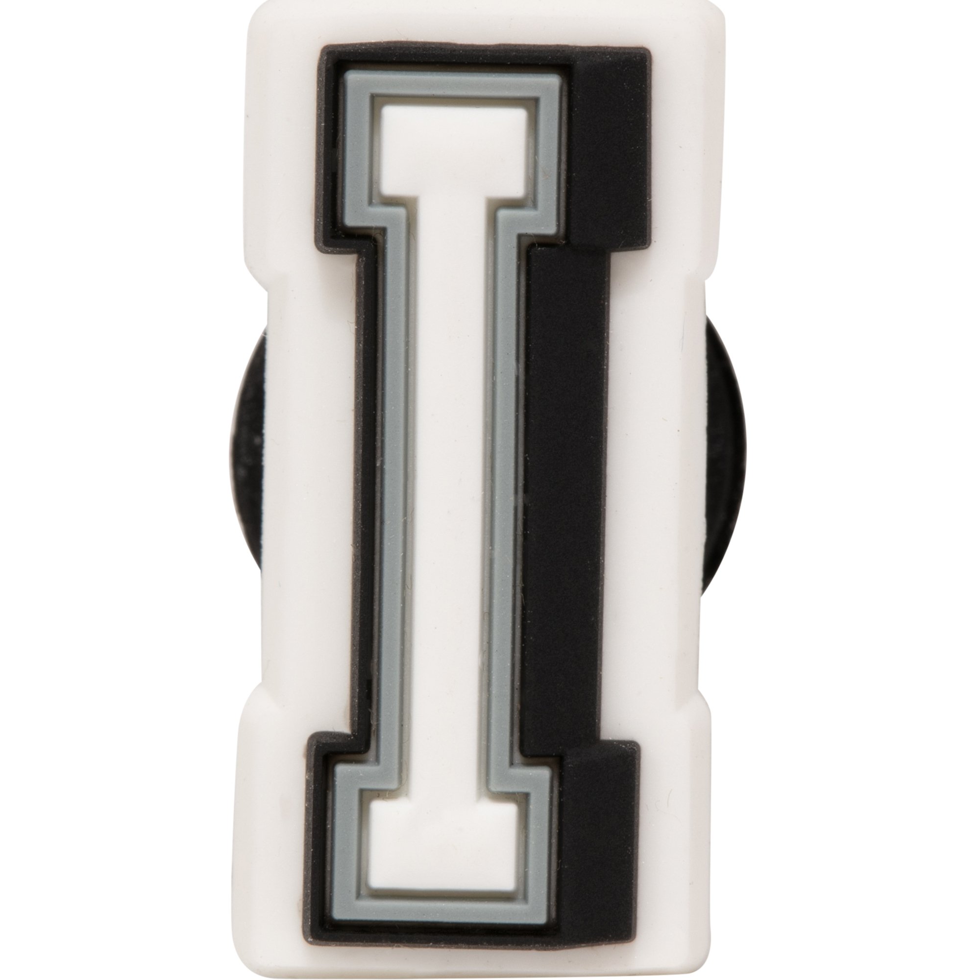 

Letter I Jibbitz pin, White